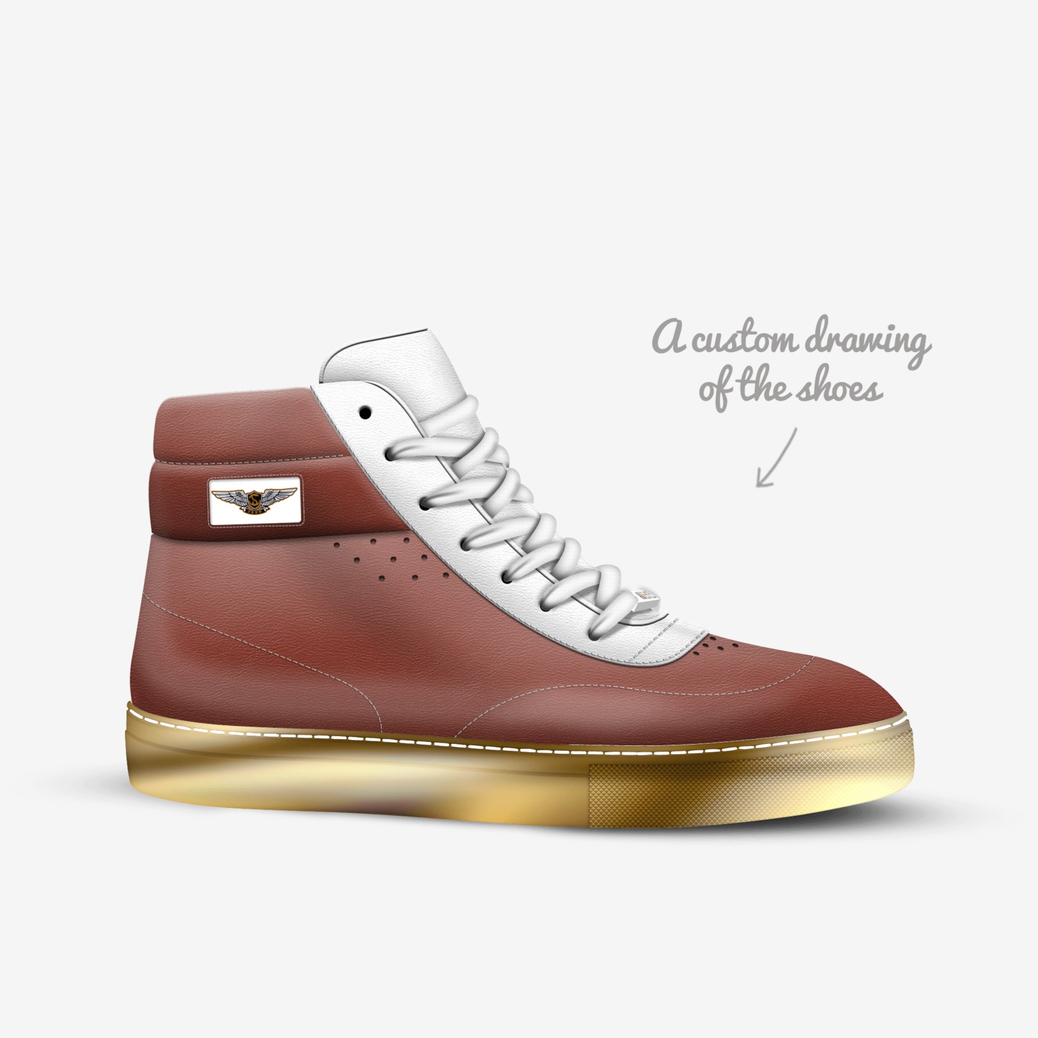 SYNU custom made in Italy shoes by Ray & Candice Gross | Sketch view