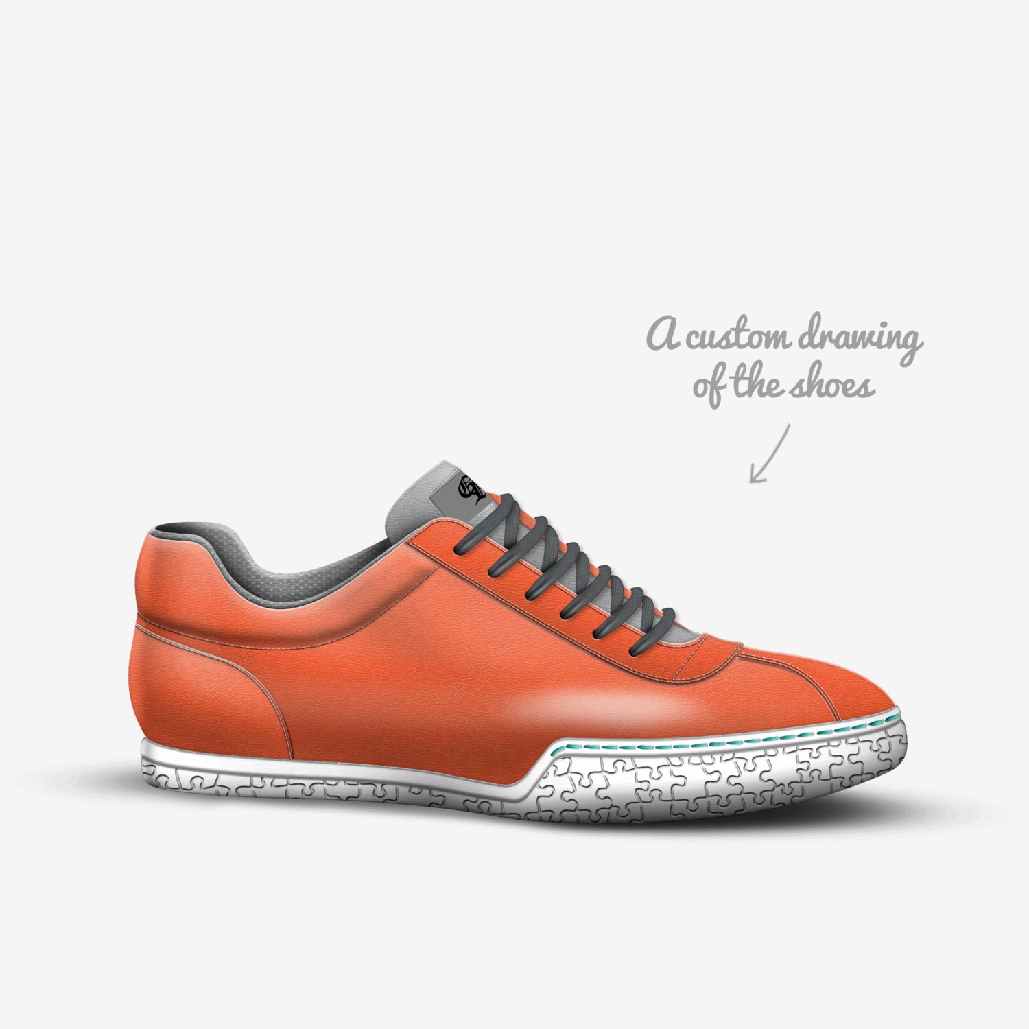 I Canvas Titian custom made in Italy shoes by Oscar Raphael | Sketch view