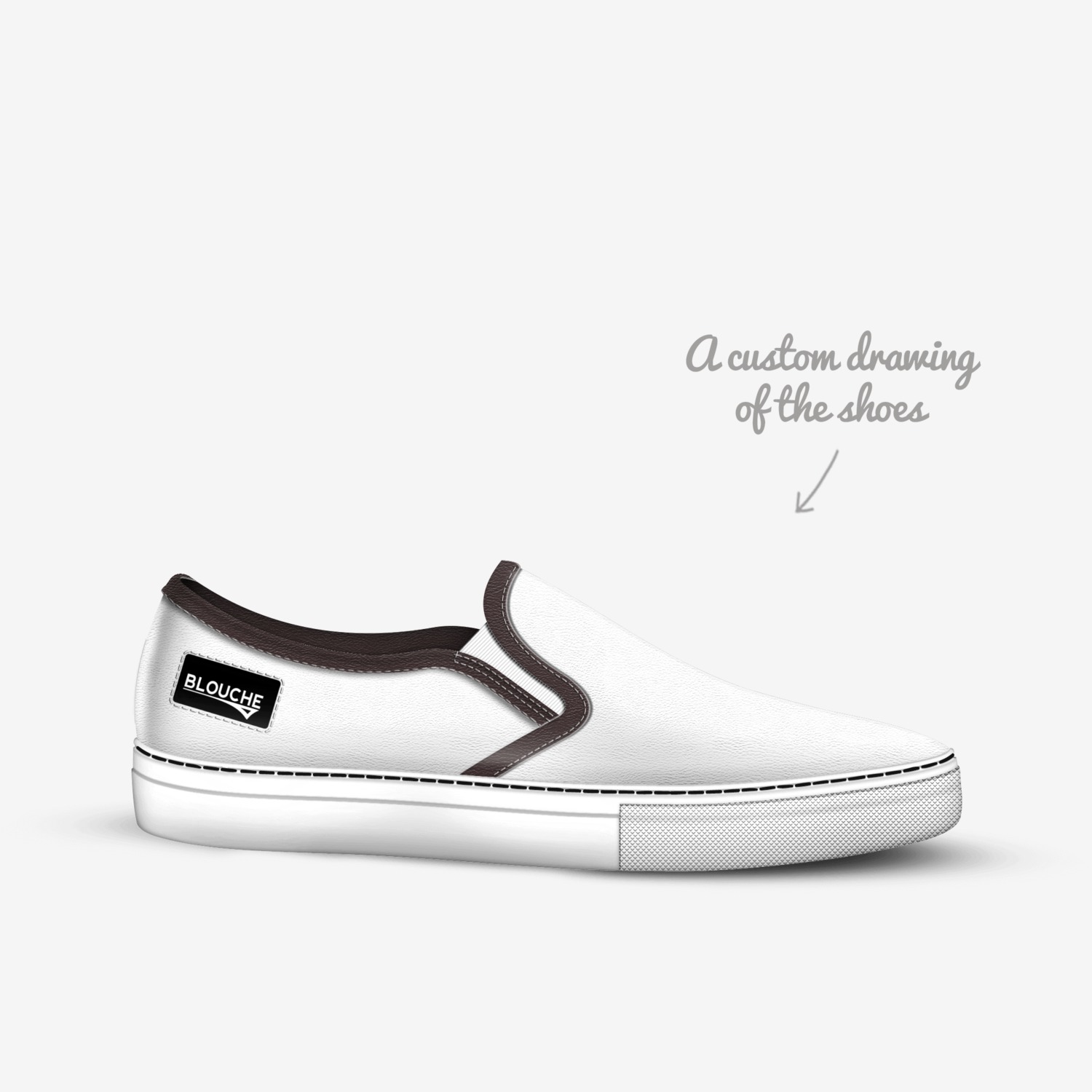 BLOUCHE custom made in Italy shoes by Dexter Molina | Sketch view