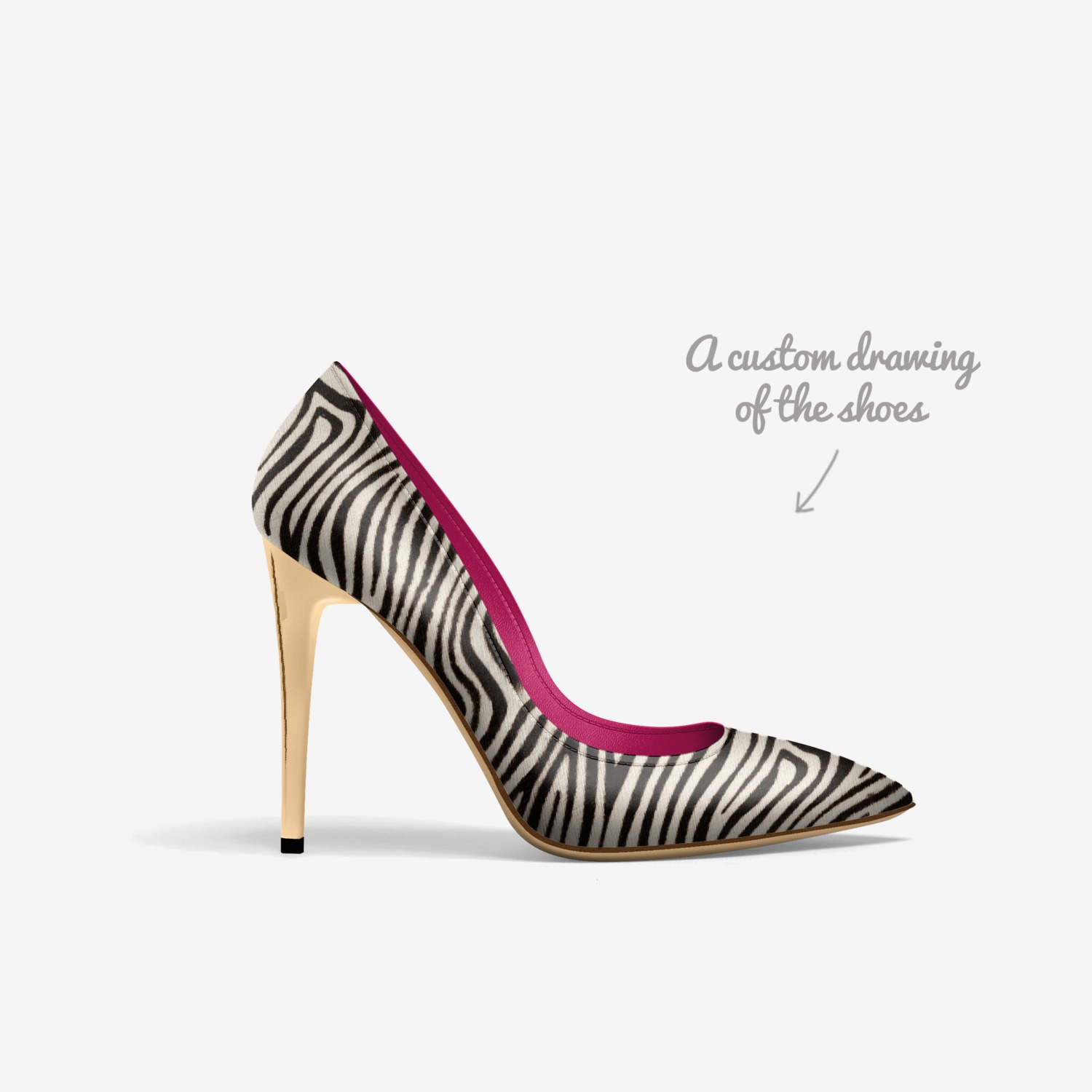 Nicole Giovanna  custom made in Italy shoes by Latoya Martin | Sketch view