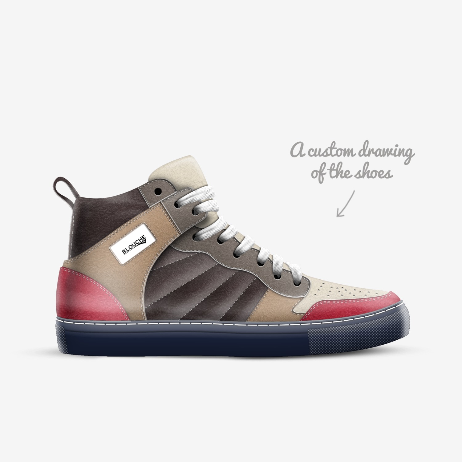 BLOUCHE NYTMARE custom made in Italy shoes by Dexter Molina | Sketch view