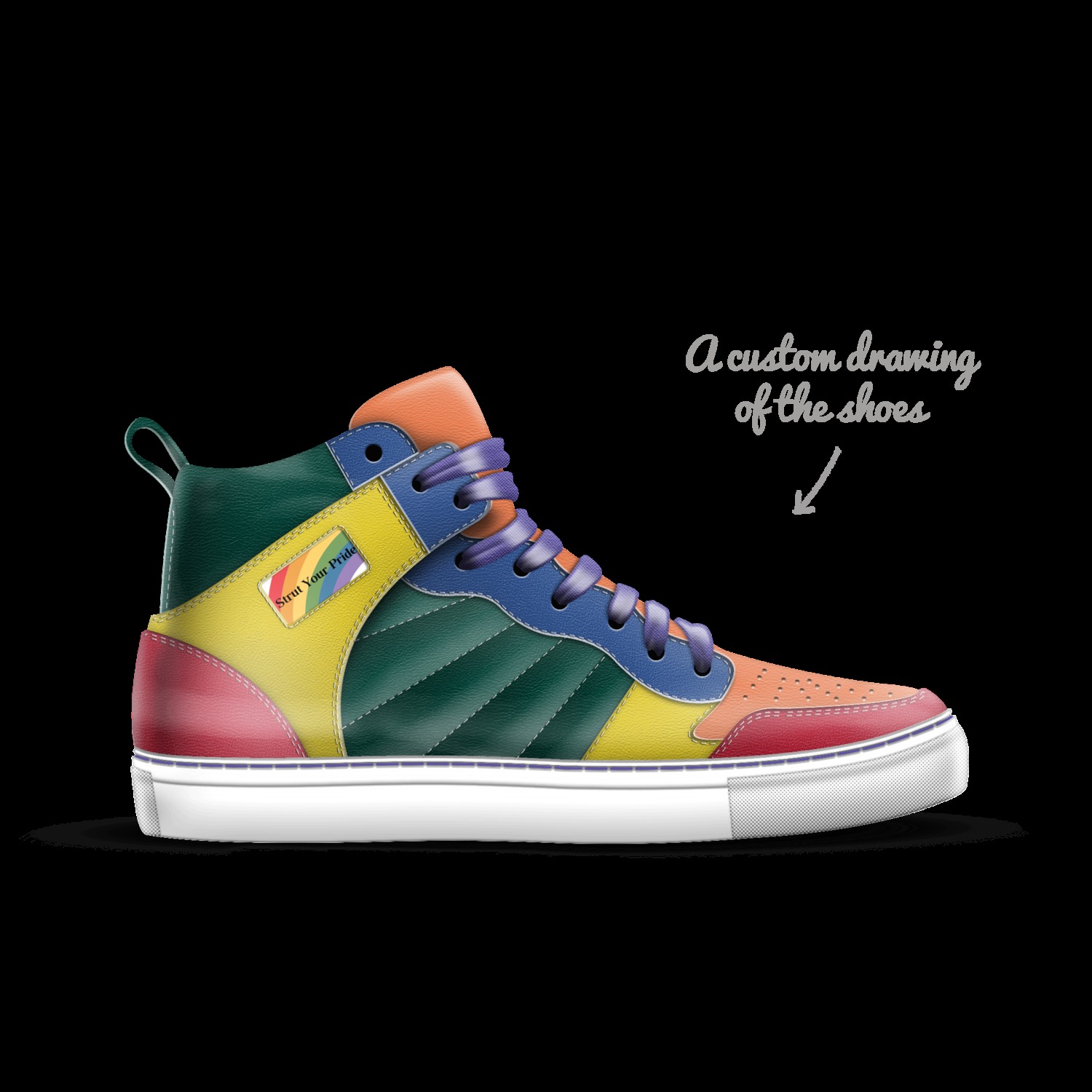 Custom shop pride shoes