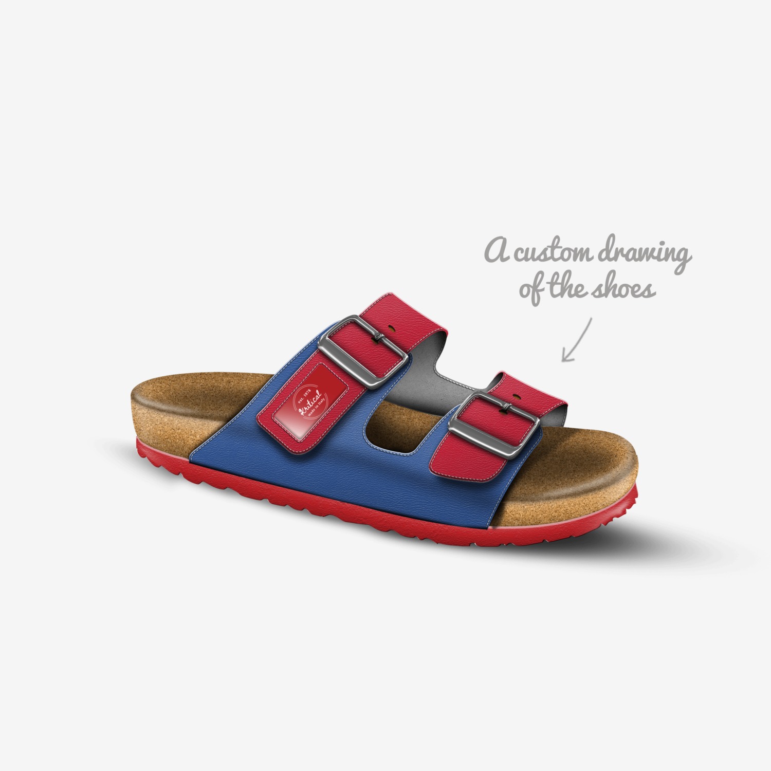 Kritical  custom shoes Kritical  custom made in Italy shoes by K Rob | Sketch view
