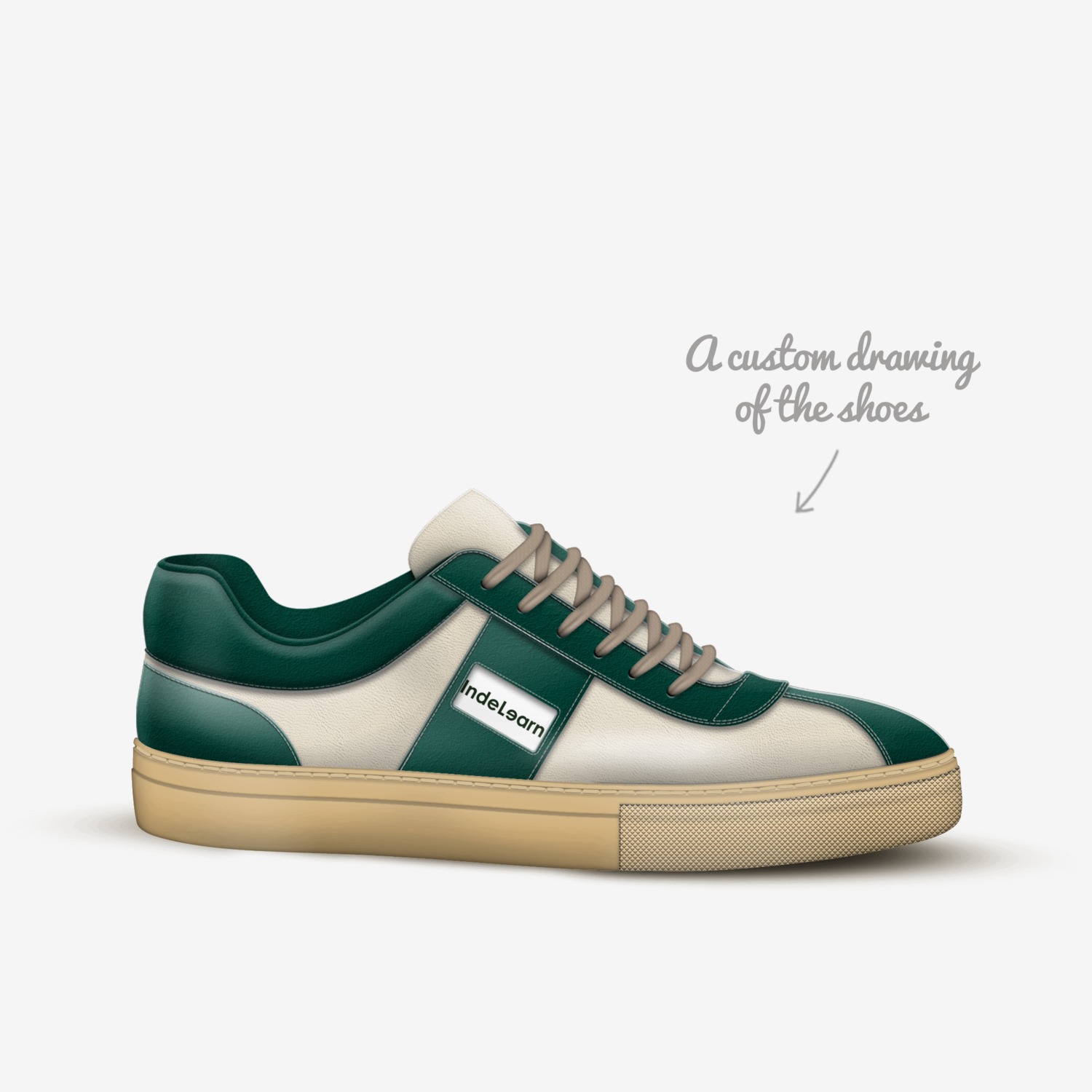 IndeLearn custom made in Italy shoes by Jerome Donghit | Sketch view