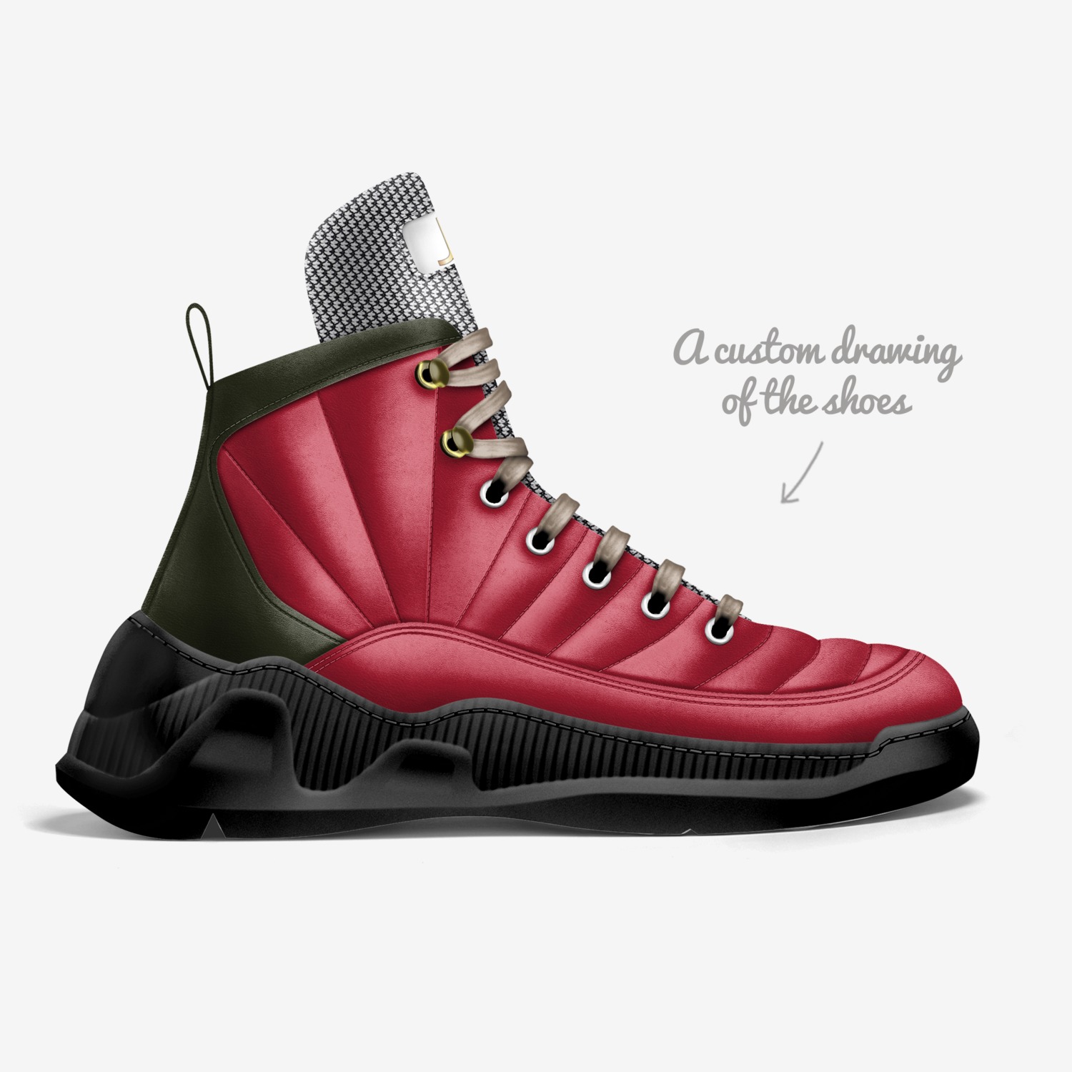 Le' Gantz custom made in Italy shoes by John Wallace | Sketch view