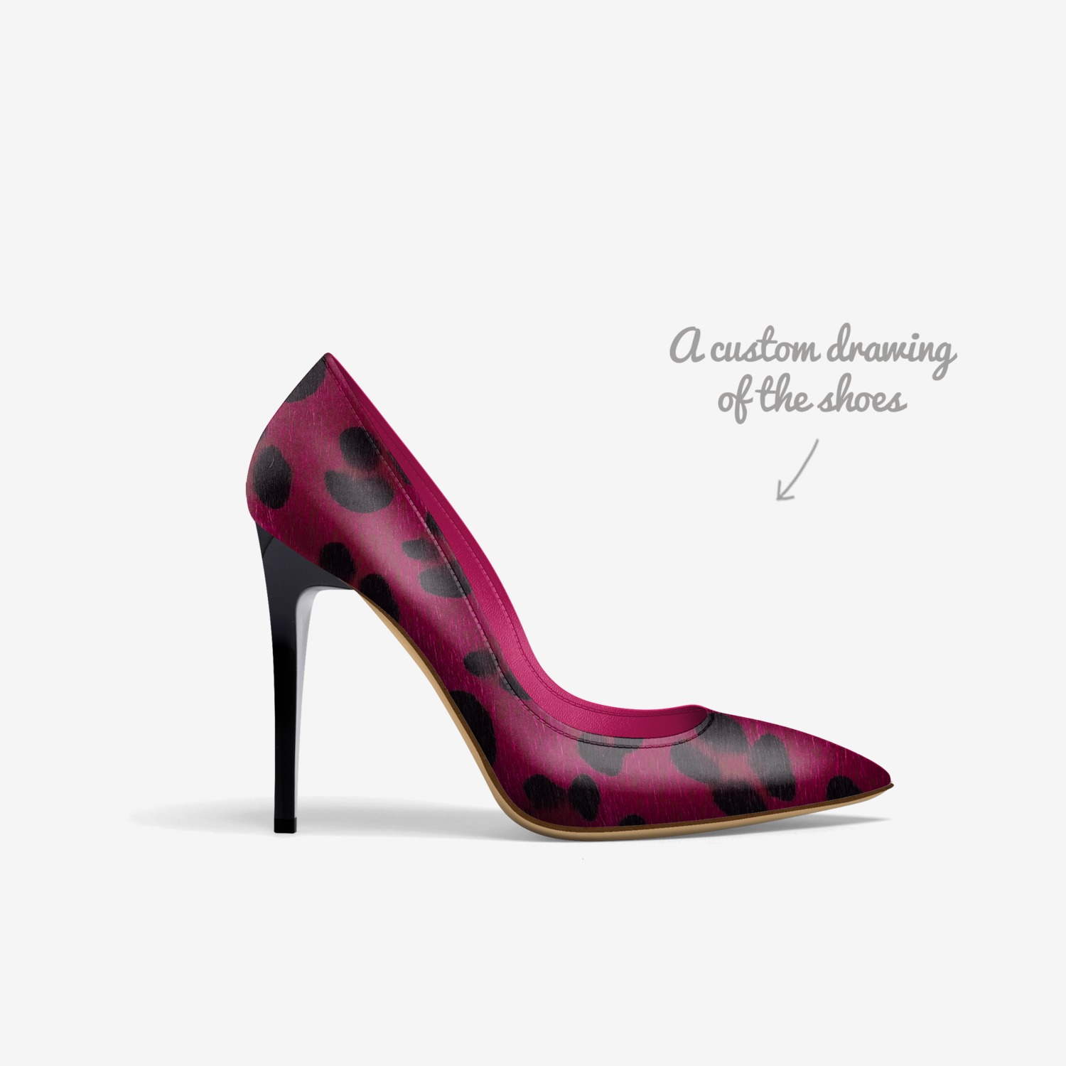 Nicole Giovanna  custom made in Italy shoes by Latoya Martin | Sketch view