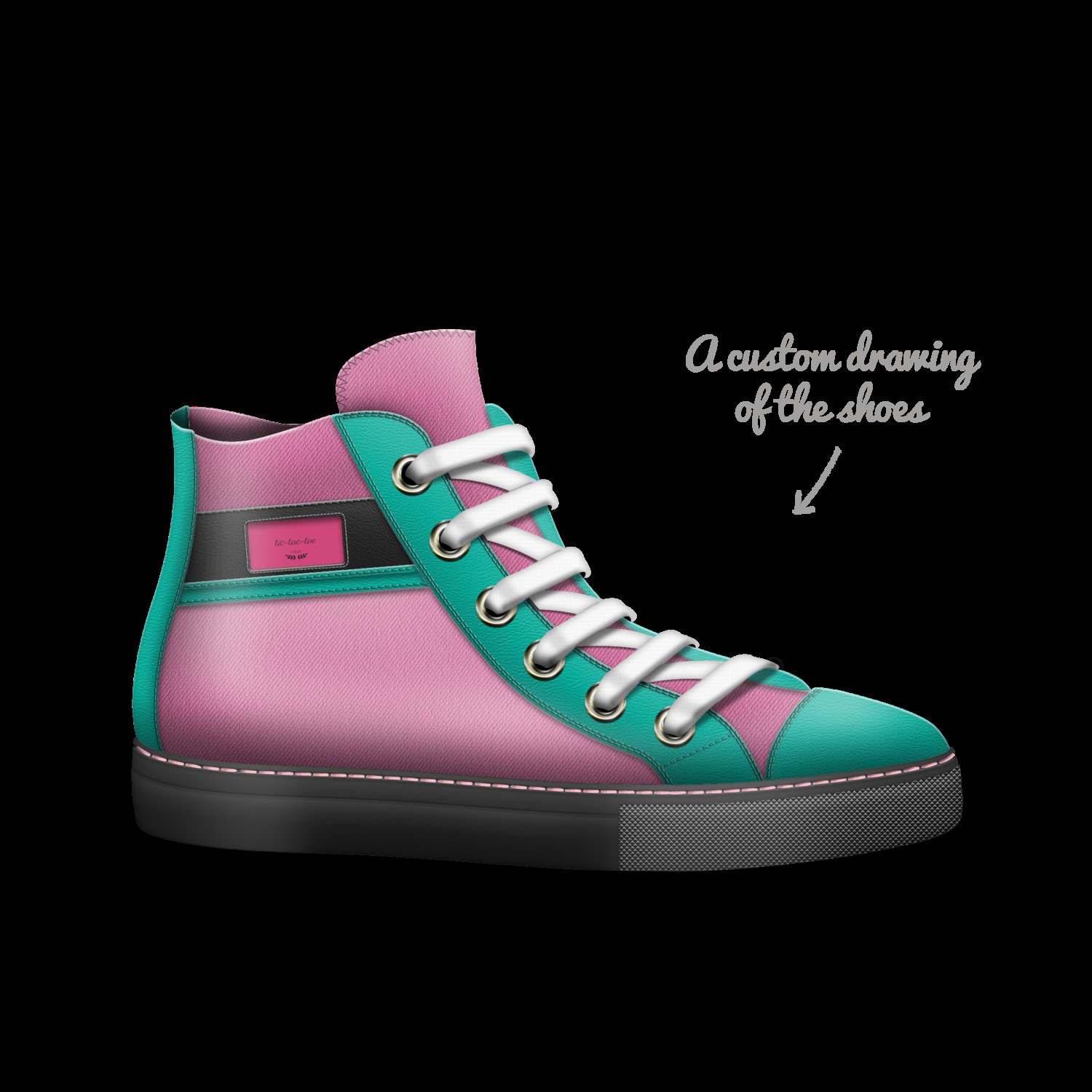 tic tac toe A Custom Shoe concept by Ira Marie
