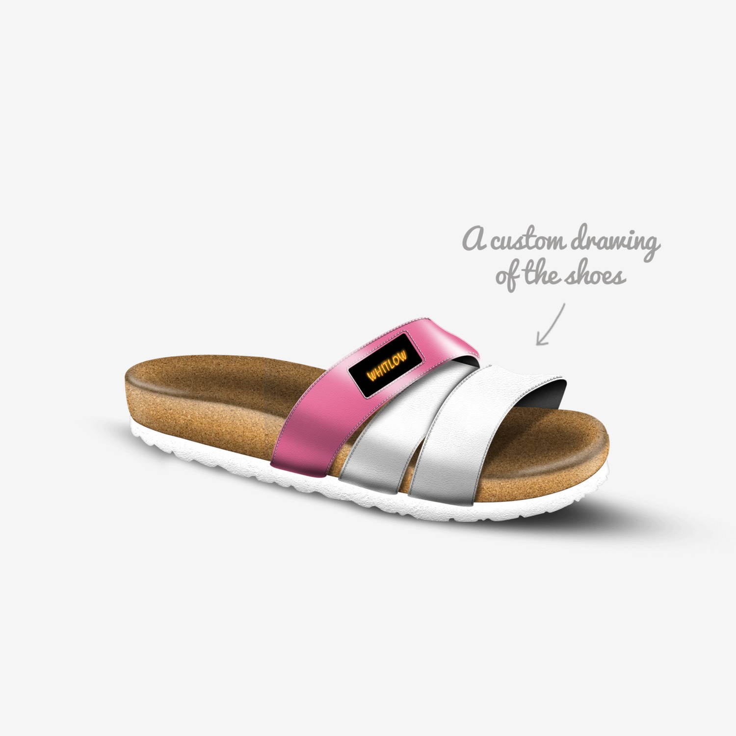 Whitlow custom made in Italy shoes by Shawn Whitlow | Sketch view