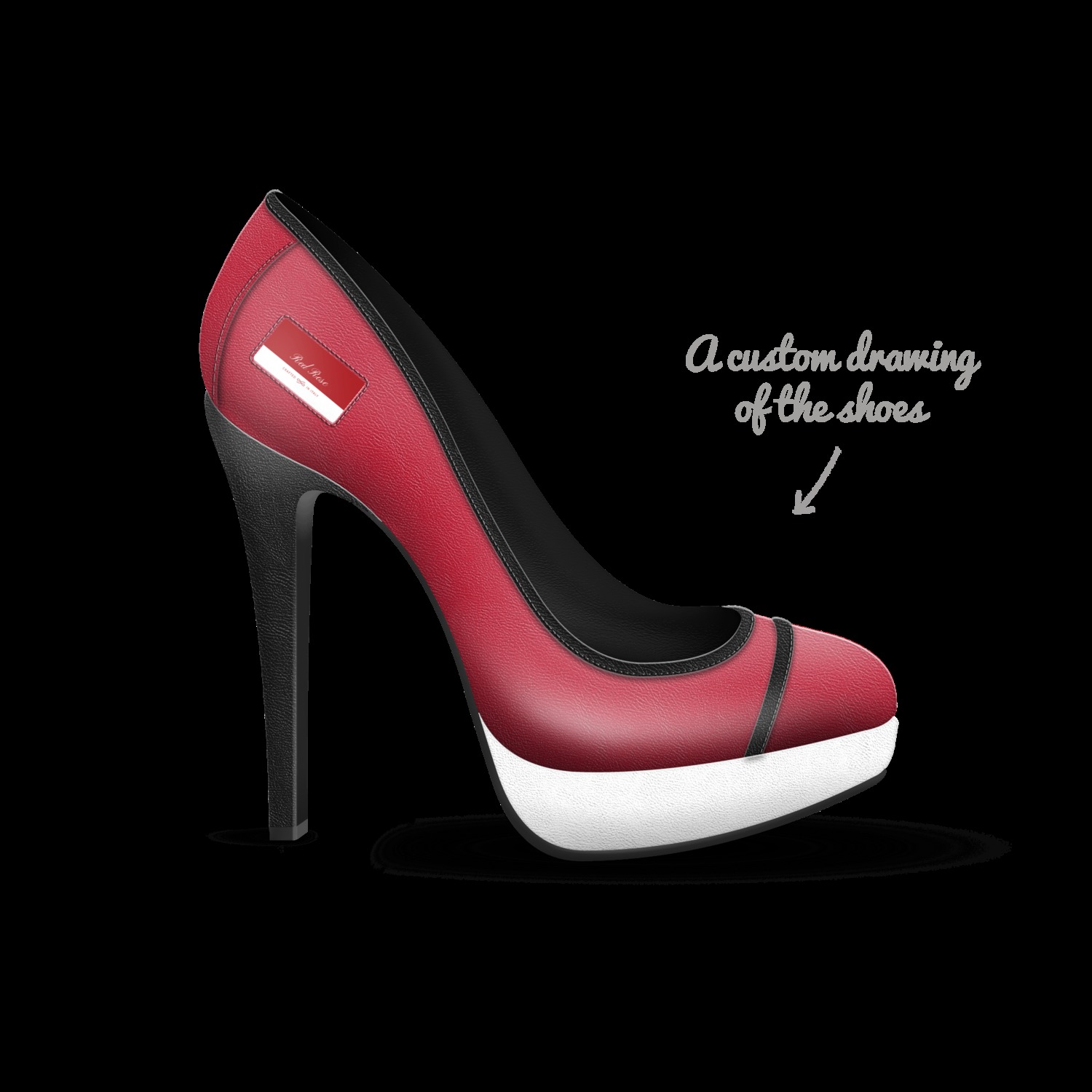 red rose shoes