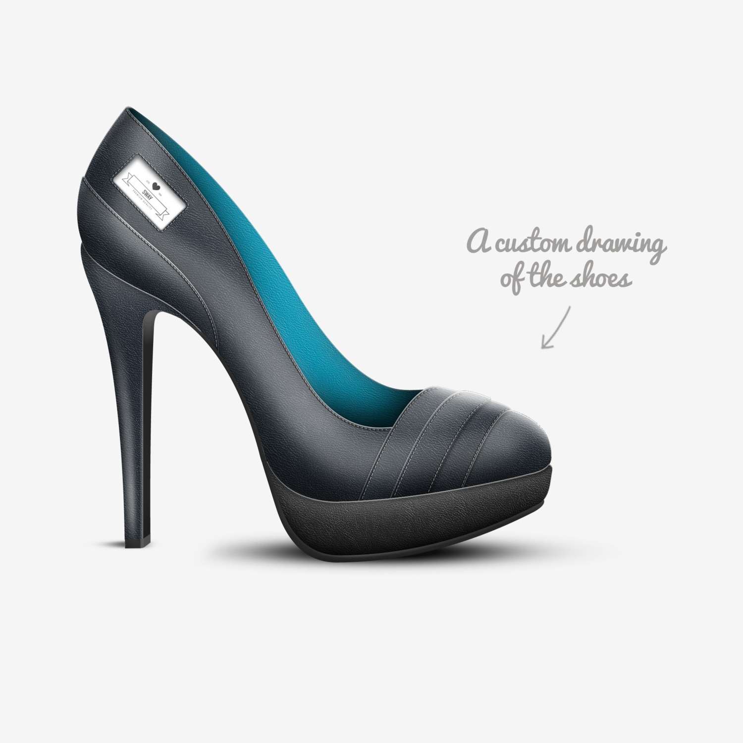 sway custom made in Italy shoes by Morgan Life | Sketch view