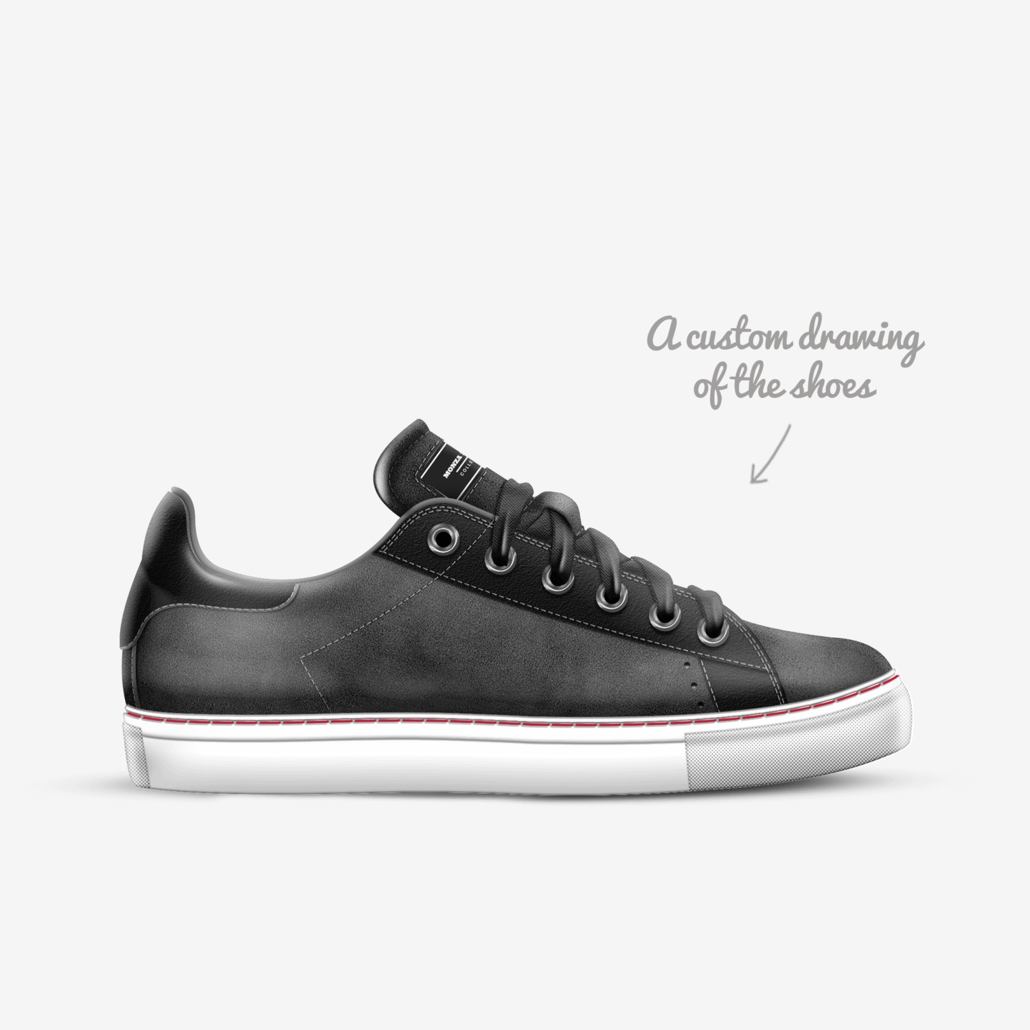 Monza Eclipse custom made in Italy shoes by Gavino Nishio | Sketch view