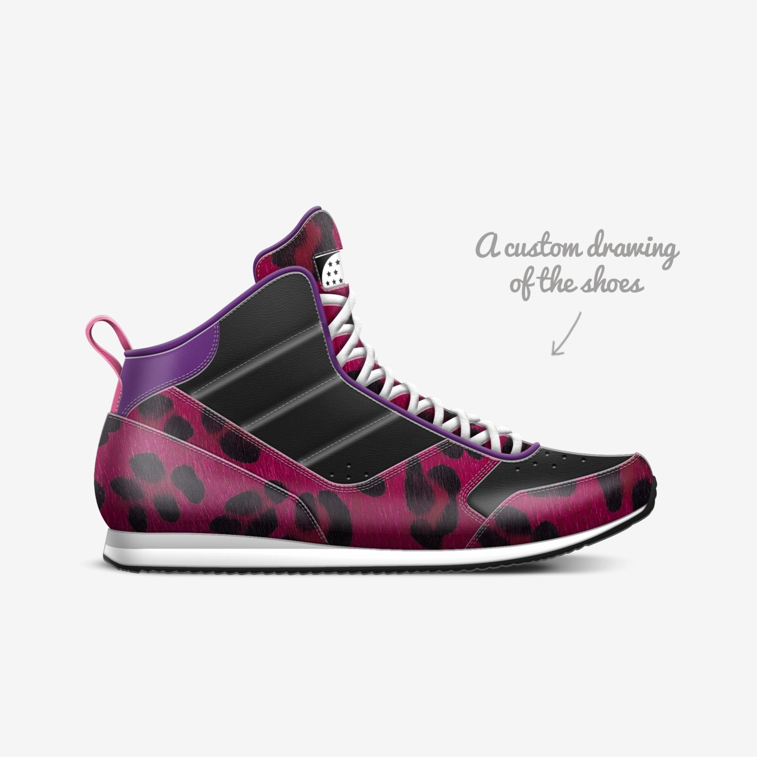 American Foreign custom made in Italy shoes by Terico L Thompson | Sketch view