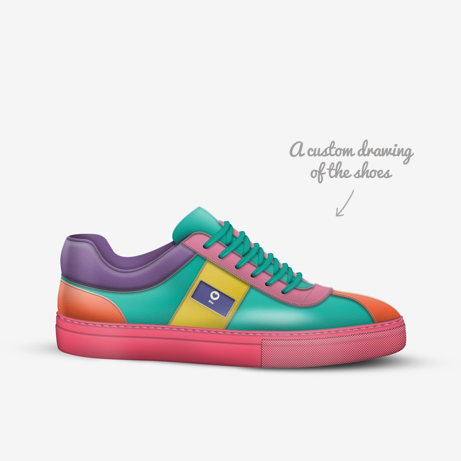 Bubu  custom made in Italy shoes by Ioana Obadean | Sketch view