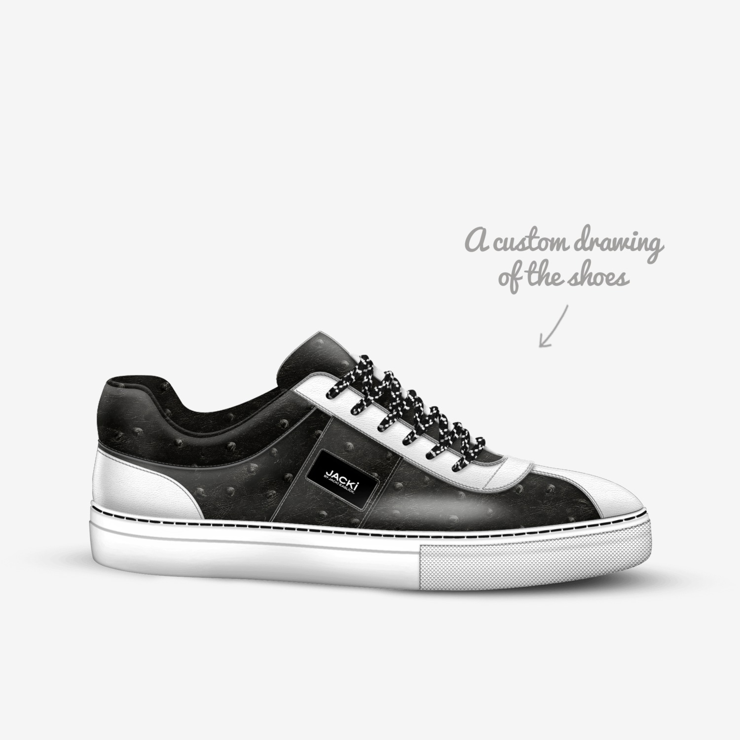 Jacki Easlick custom made in Italy shoes by Jacki Easlick | Sketch view