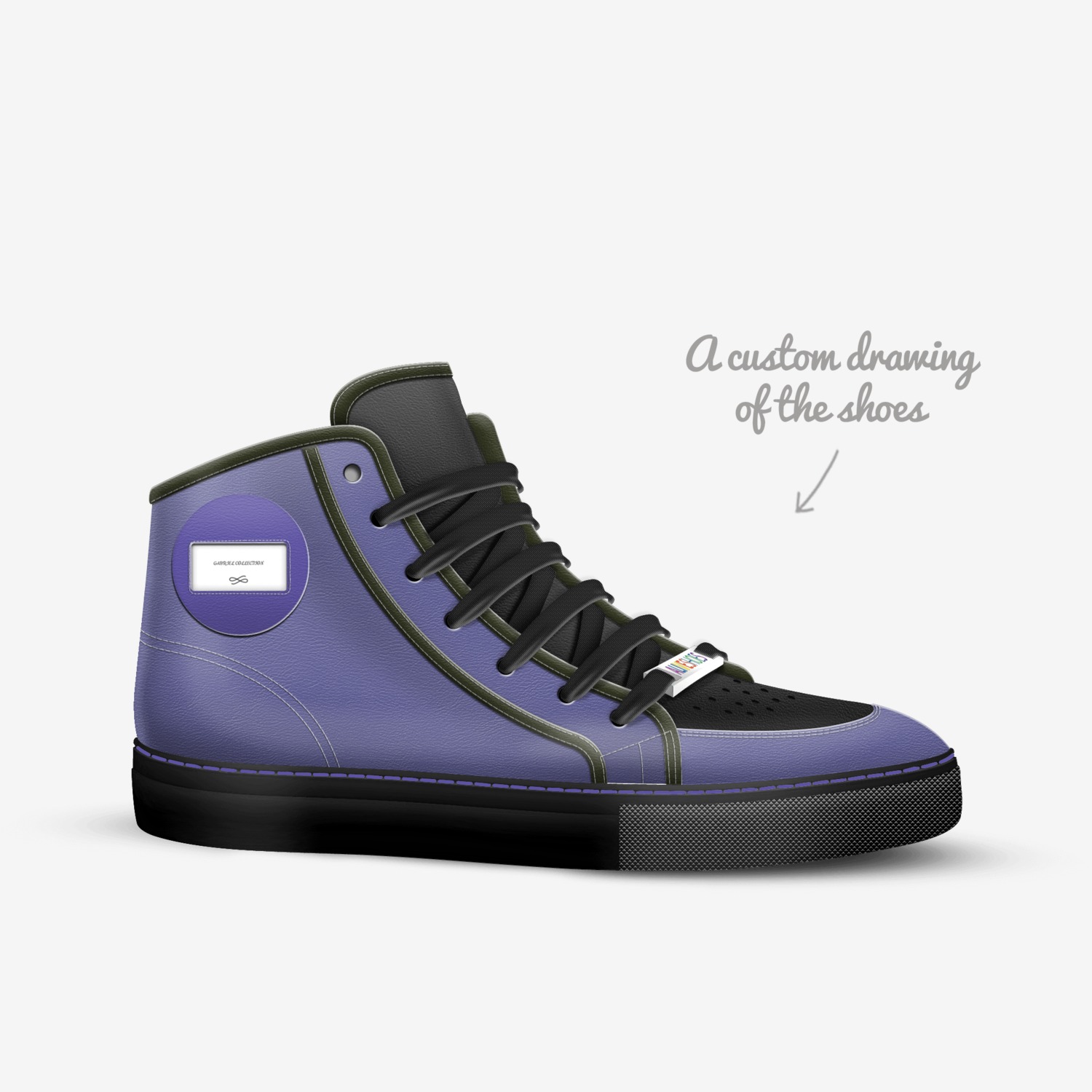 GABRIEL COLLECTION custom made in Italy shoes by Christopher Fernandes | Sketch view