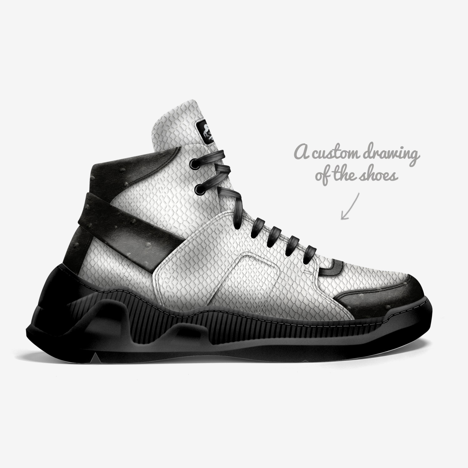 CULLINAN II custom made in Italy shoes by John A. Annan Forson | Sketch view