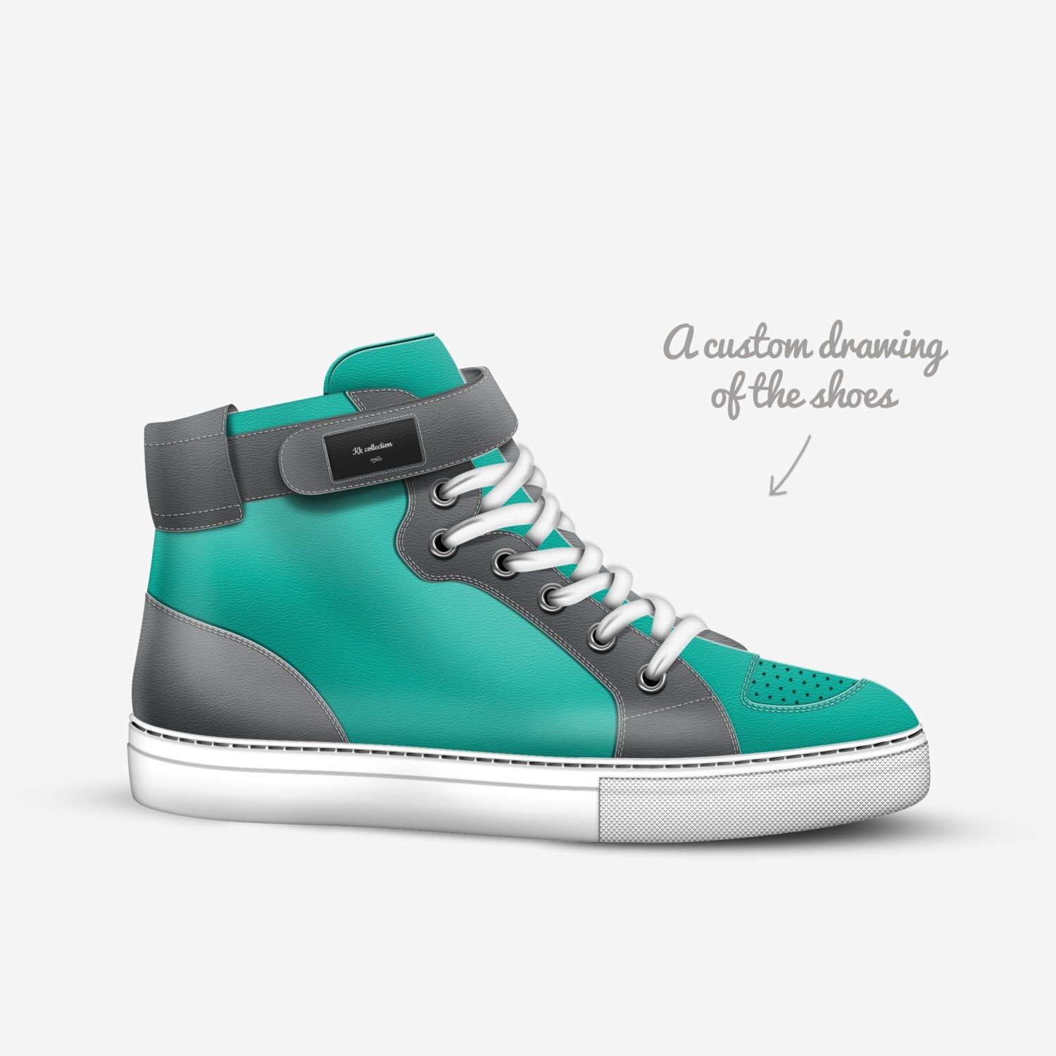 Kk collection  custom made in Italy shoes by Kaylie Hernandez | Sketch view