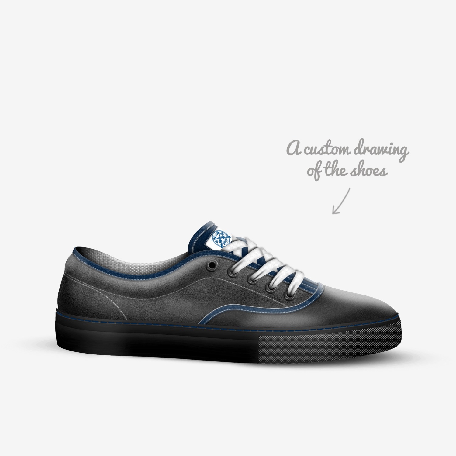 33z custom made in Italy shoes by Terell Banks | Sketch view