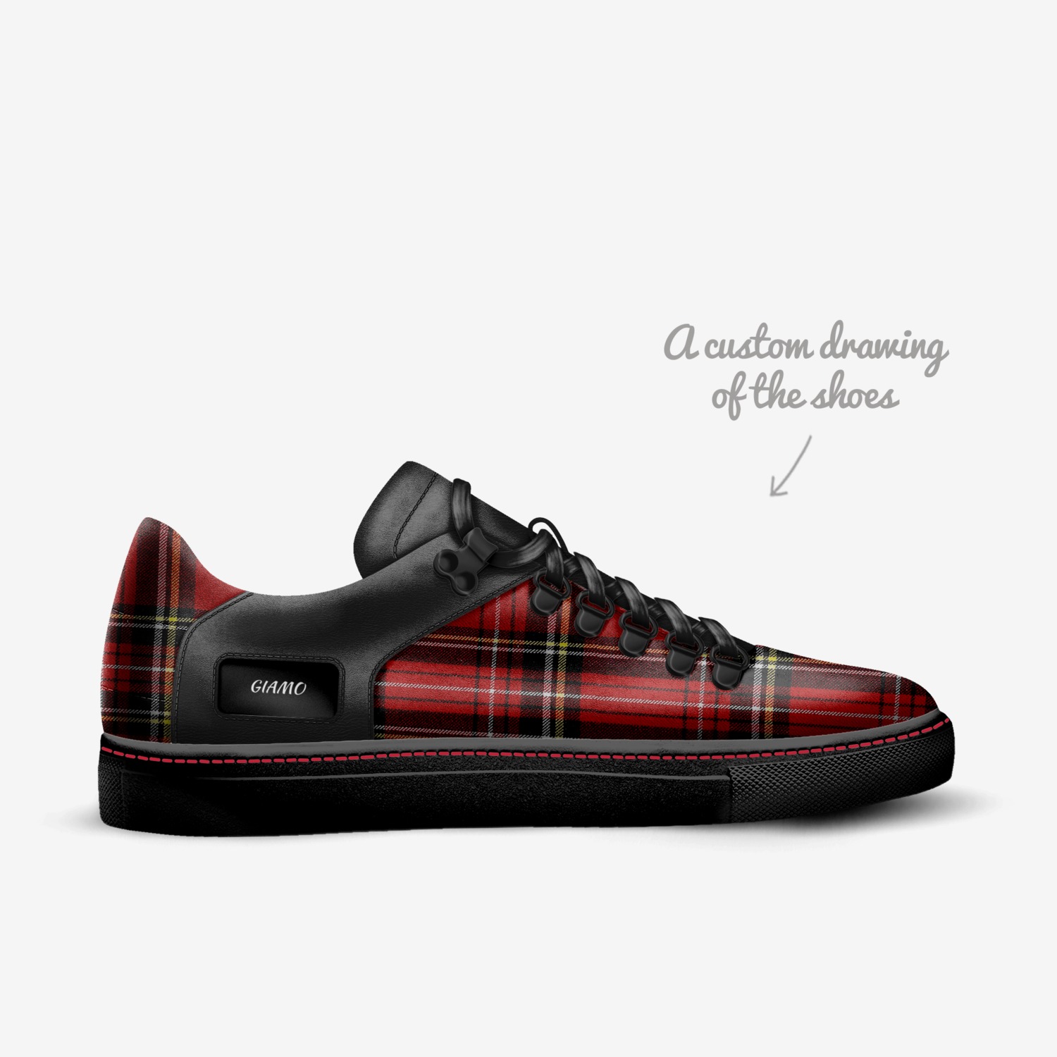 GIAMO  custom made in Italy shoes by James Carter | Sketch view