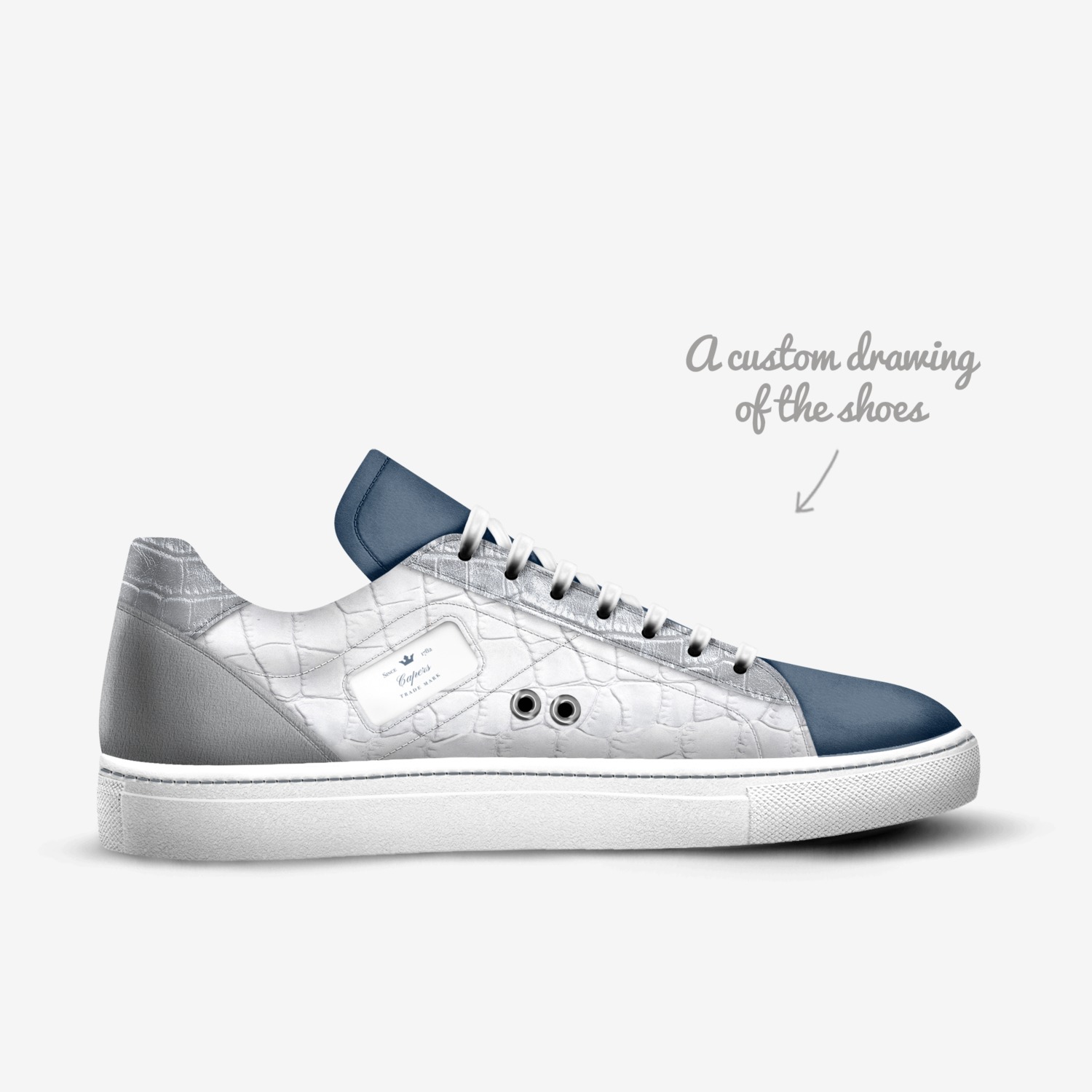 BooGee custom made in Italy shoes by Zieme Capers | Sketch view