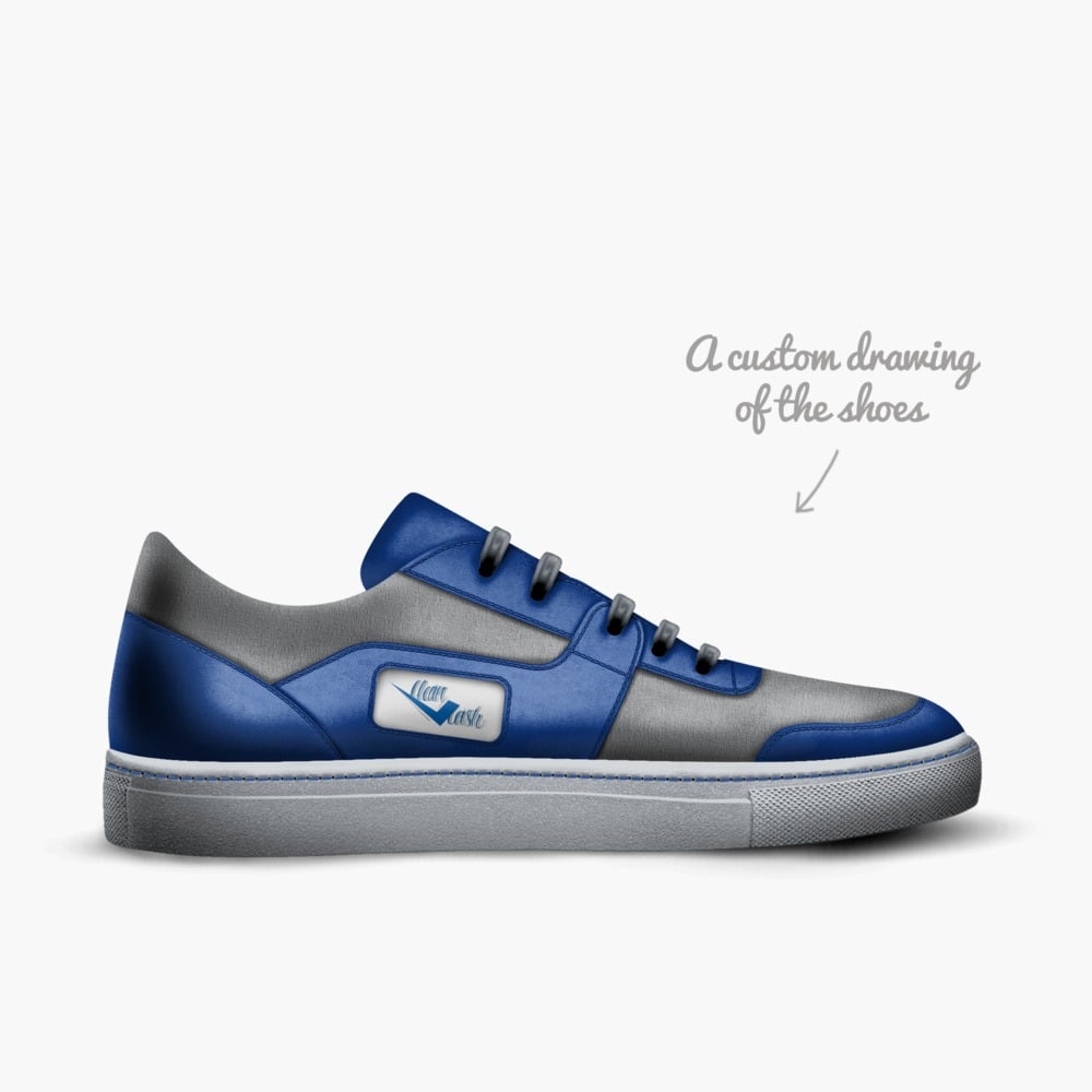 Clean cash low top limited edition shoe Clean cash low top artisan made in Italy shoes by Deon Landry