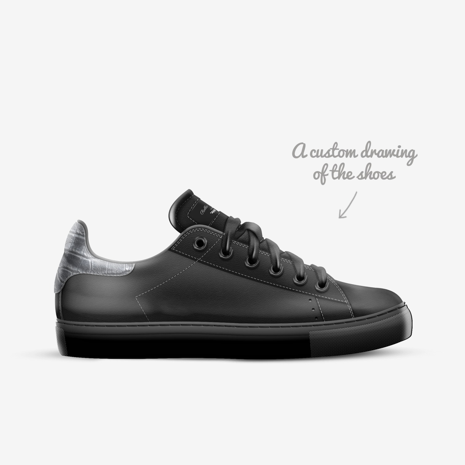 Rollo Brand custom made in Italy shoes by Michael Harris | Sketch view