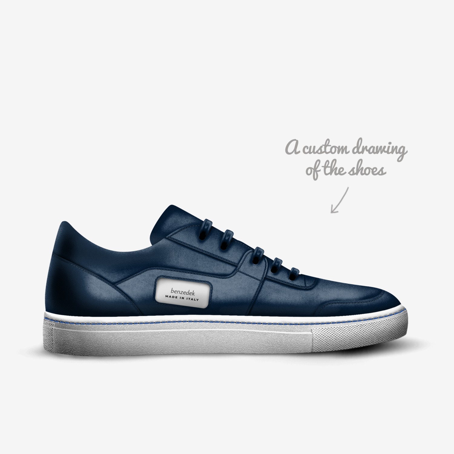 benzedek custom made in Italy shoes by Benson Singh Bhamra | Sketch view