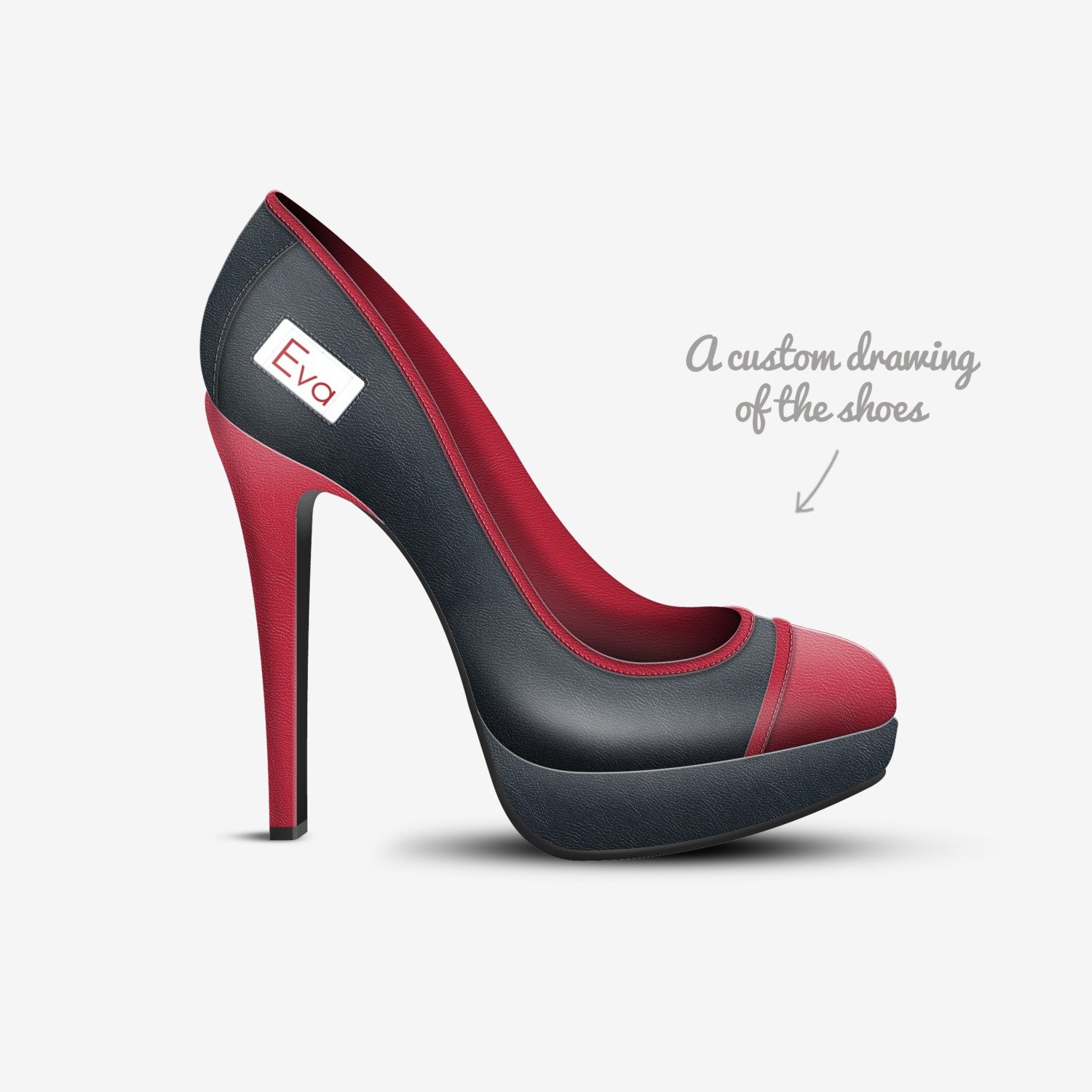 Eva custom made in Italy shoes by Behfghjghg Hghfgf | Sketch view