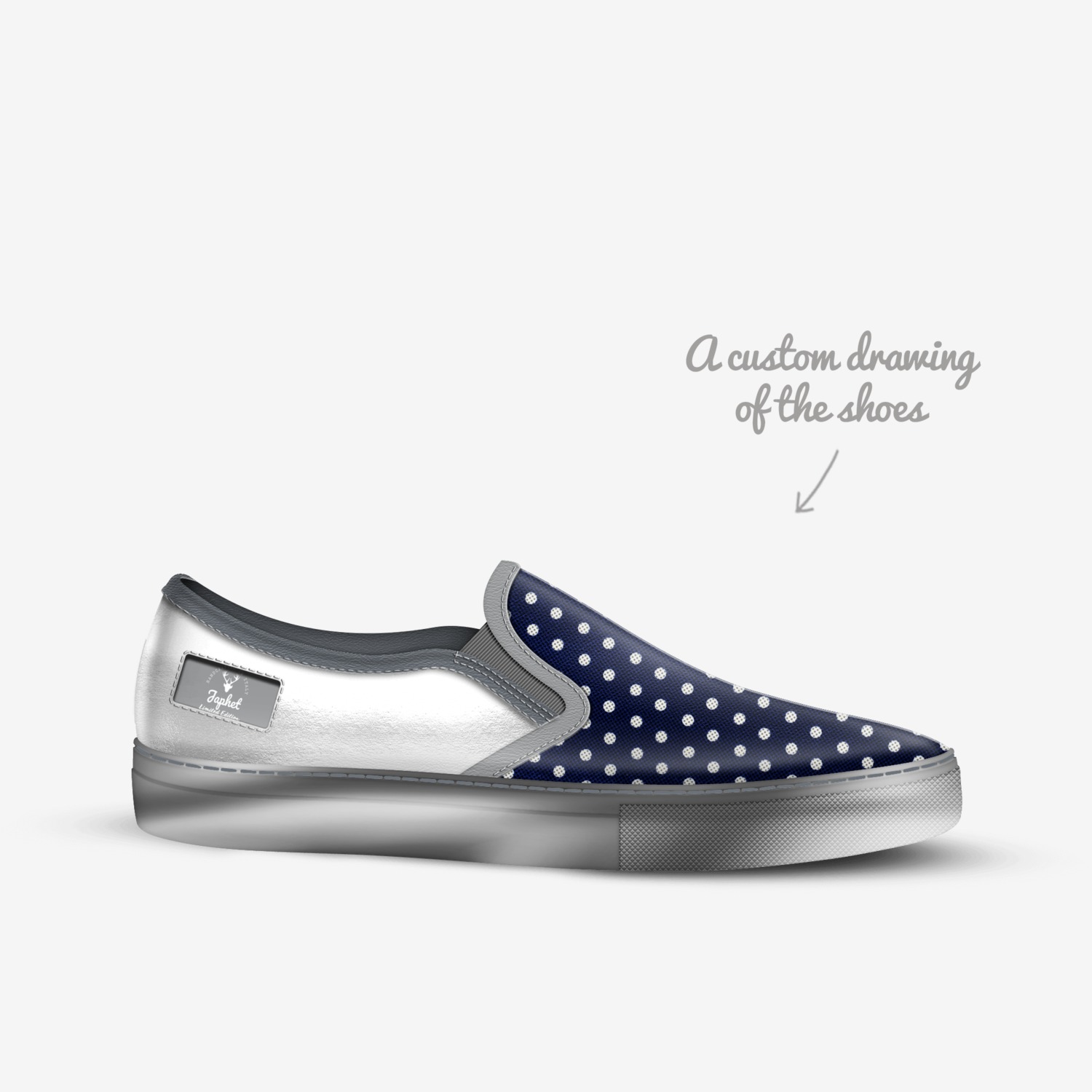 Japhet custom made in Italy shoes by Rosanny Amaro | Sketch view