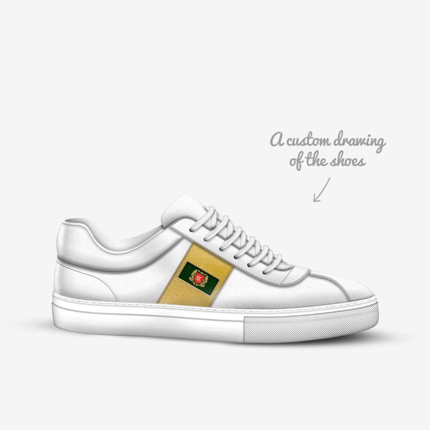 SL custom made in Italy shoes by Lucien M Kabuya | Sketch view