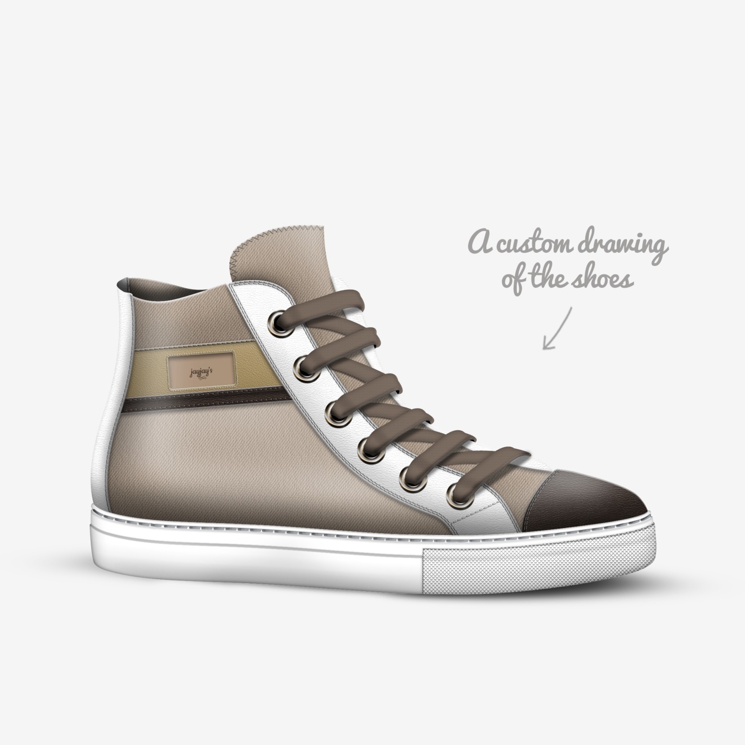 jayjay's custom made in Italy shoes by Jaylin Magee | Sketch view