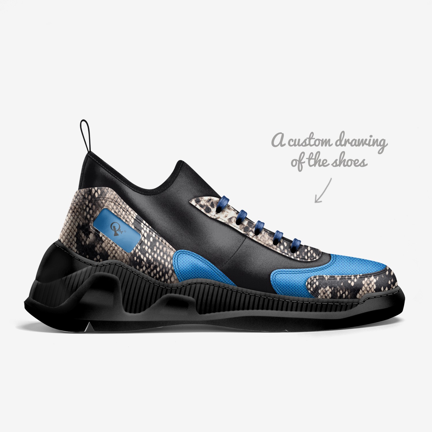 QM IV custom made in Italy shoes by Chris Henderson Jr. | Sketch view