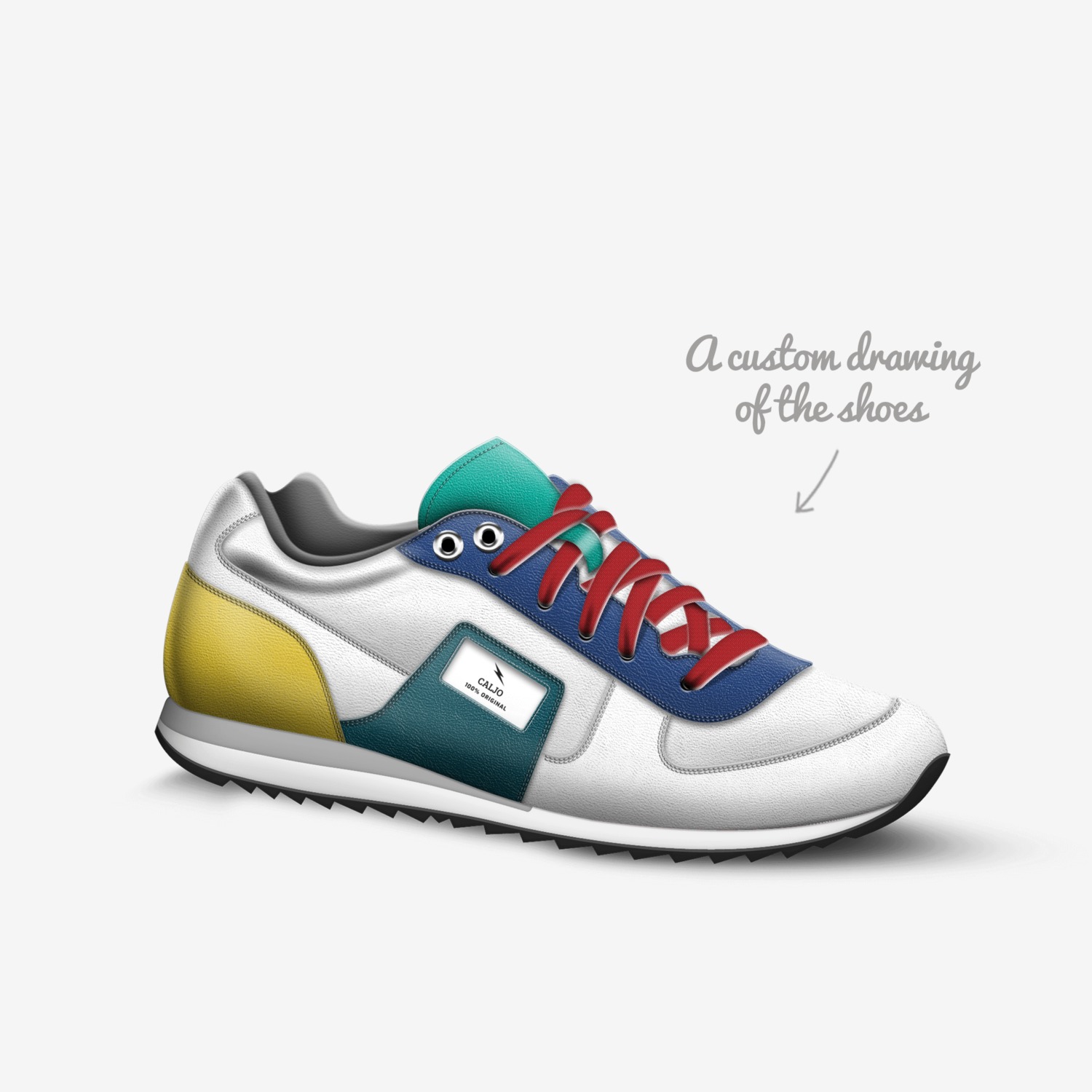 CALJO  custom made in Italy shoes by Calvin Johnson | Sketch view