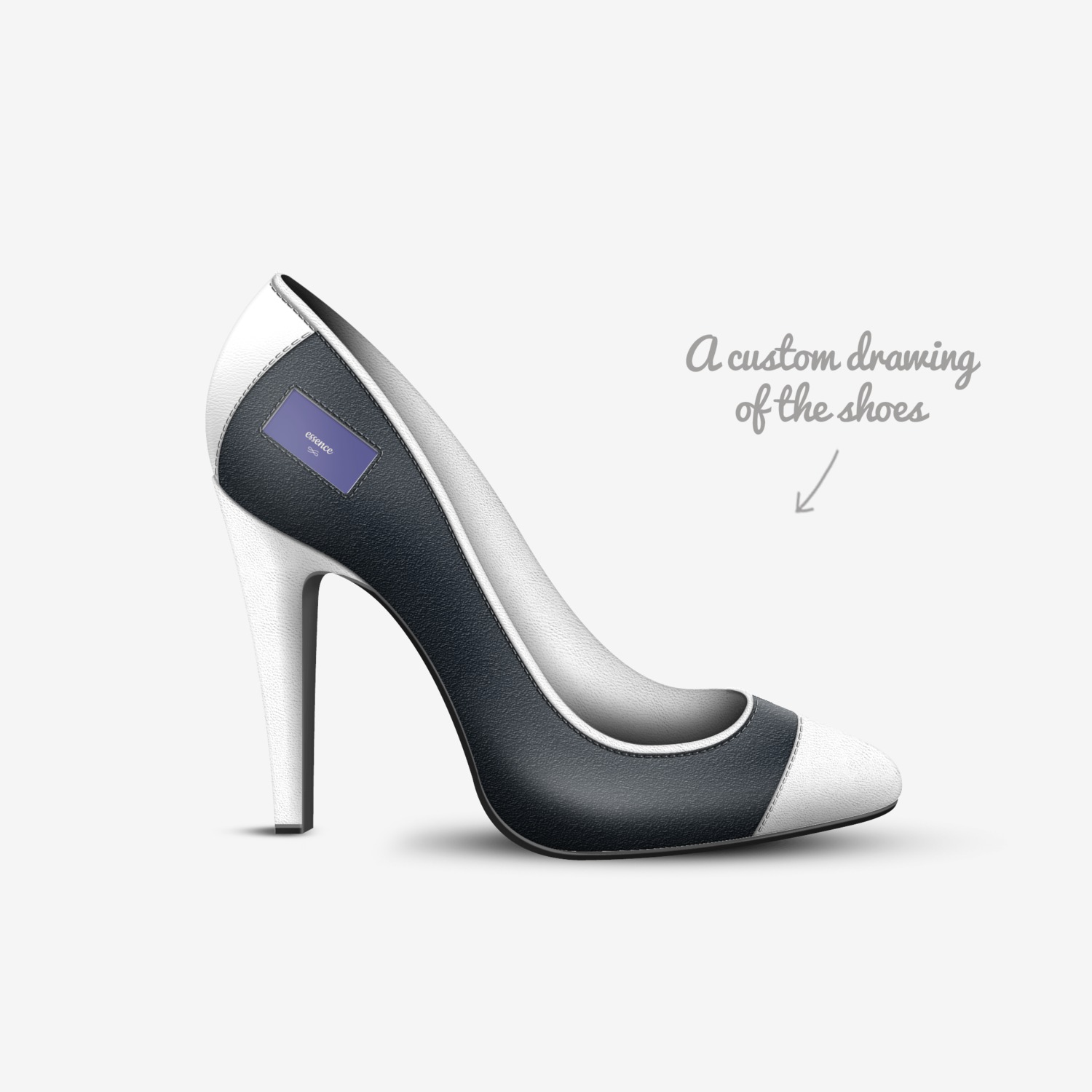 essence custom made in Italy shoes by Essence Perry | Sketch view