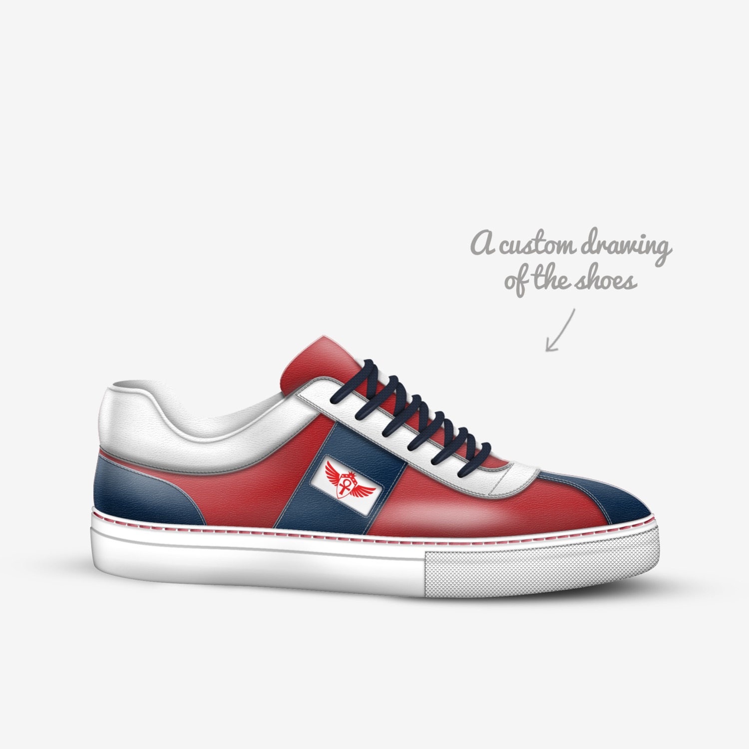 SS-J4 custom made in Italy shoes by Michael Jones | Sketch view