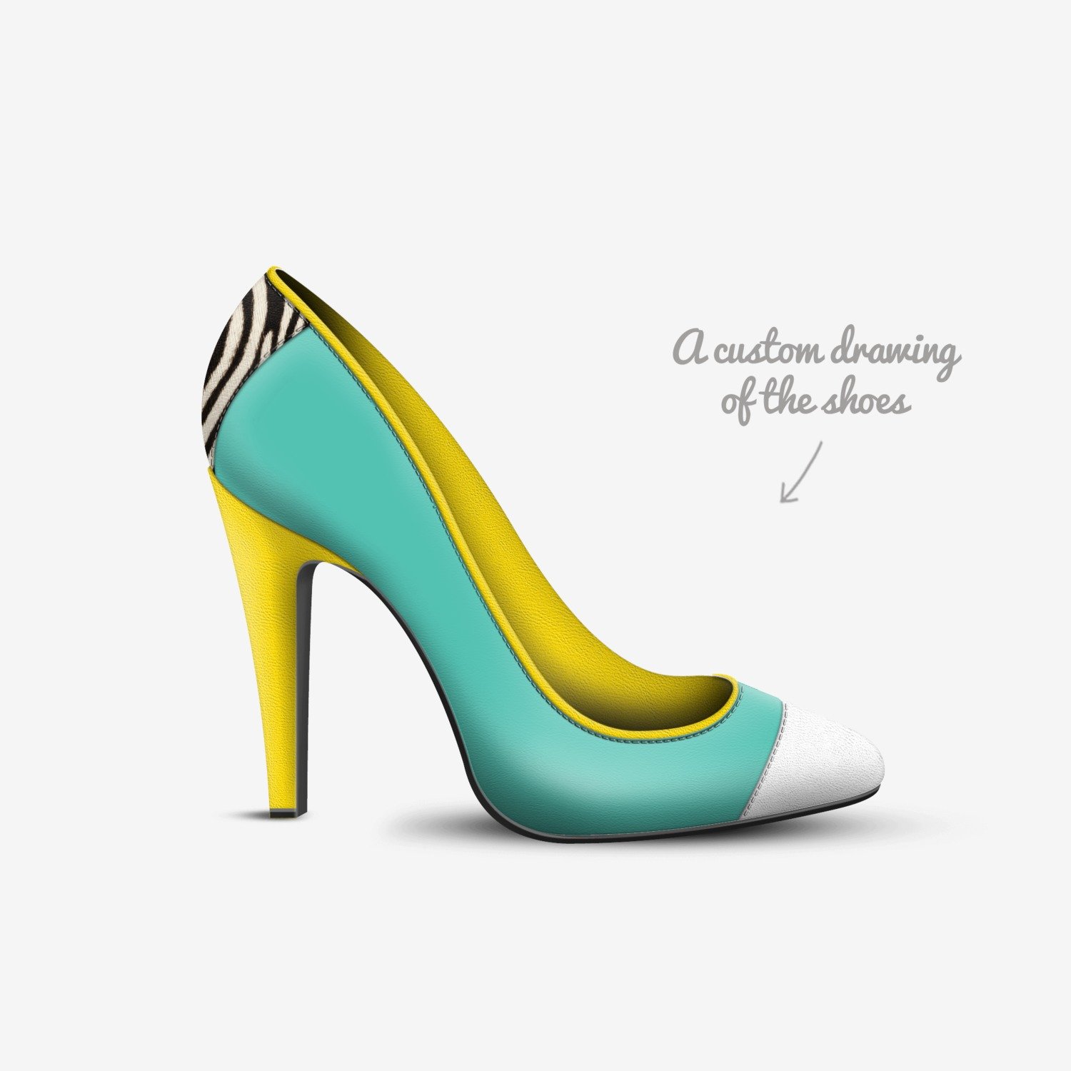 Lux w/ Luv custom made in Italy shoes by Joseph Love | Sketch view