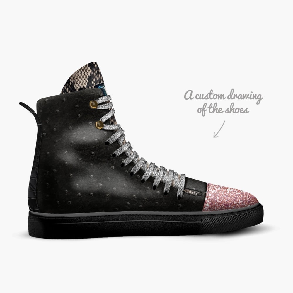 Moon Walker limited edition shoe Moon Walker artisan made in Italy shoes by Curtis Robinson
