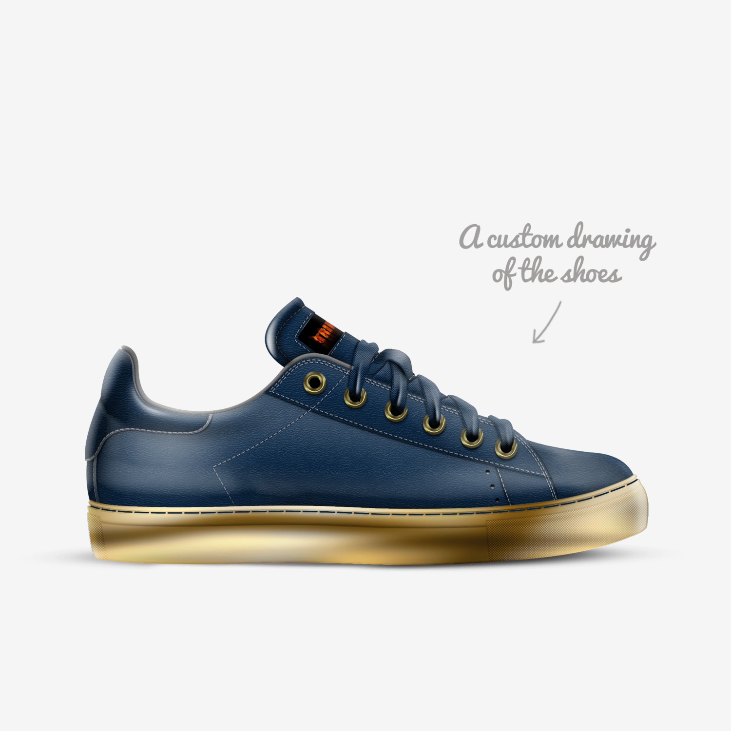 Metallic BLISS  custom made in Italy shoes by Rachel Ekinde | Sketch view