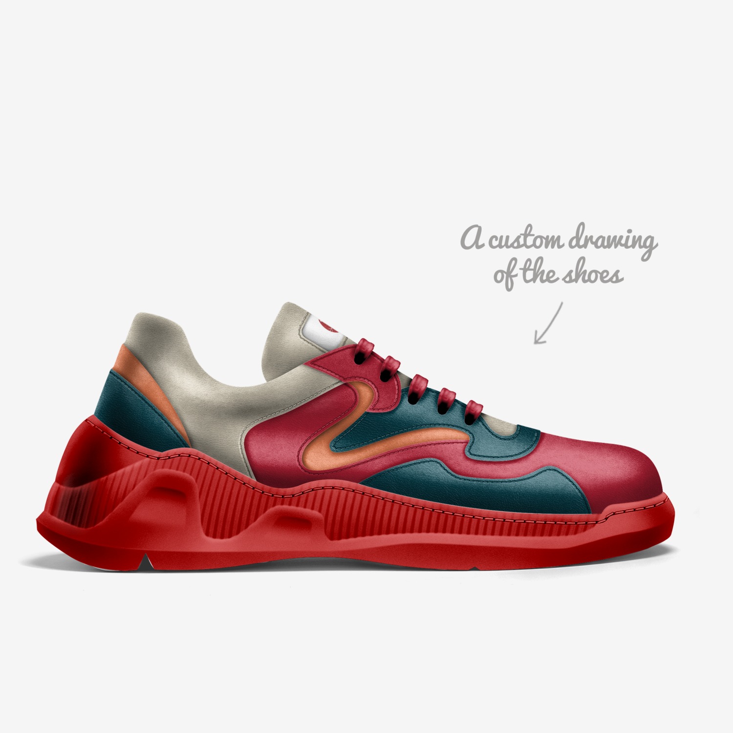 SEWAL MAHFUZZ custom made in Italy shoes by Şewal Mahfuz | Sketch view