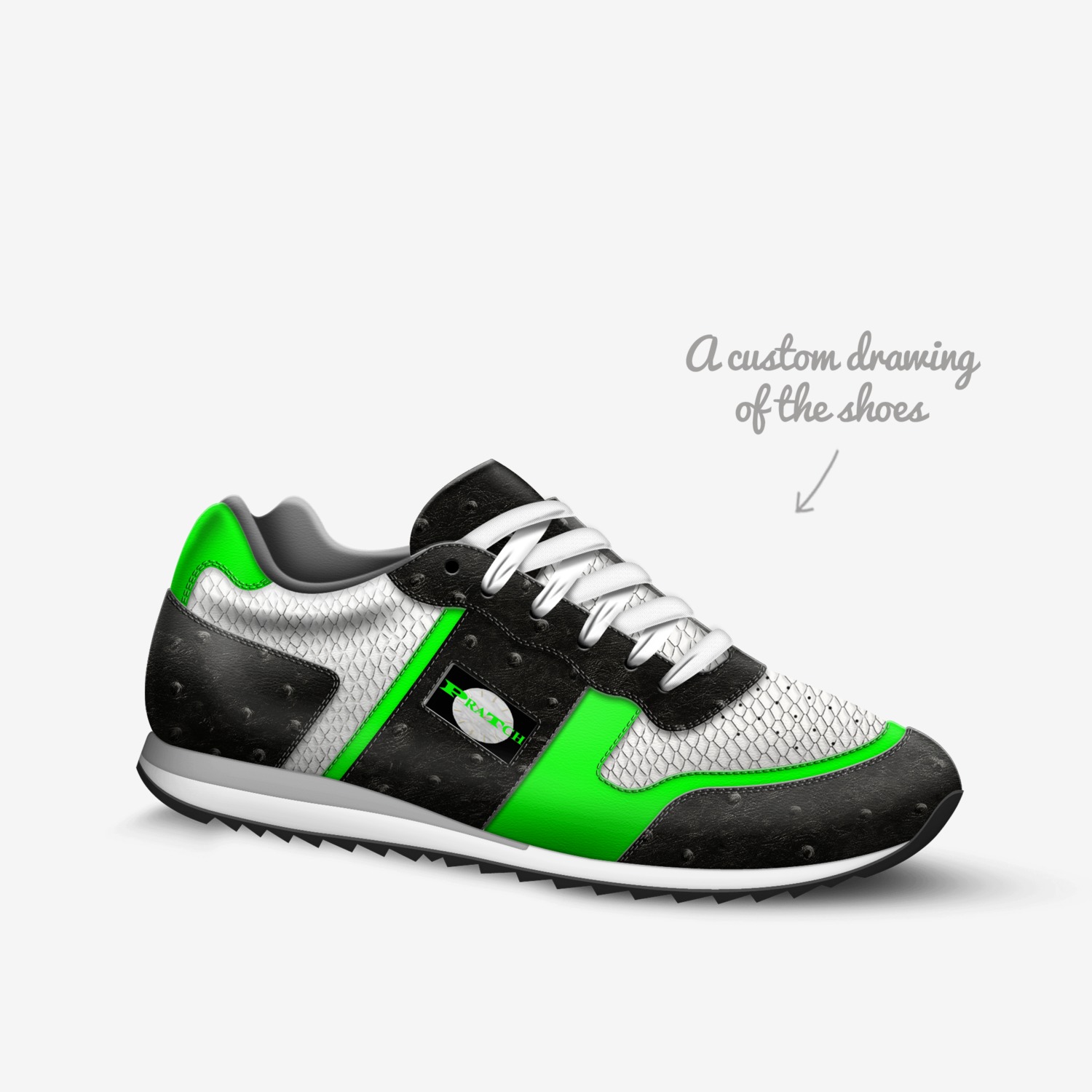 EXTREMES custom made in Italy shoes by Paul Godwin | Sketch view