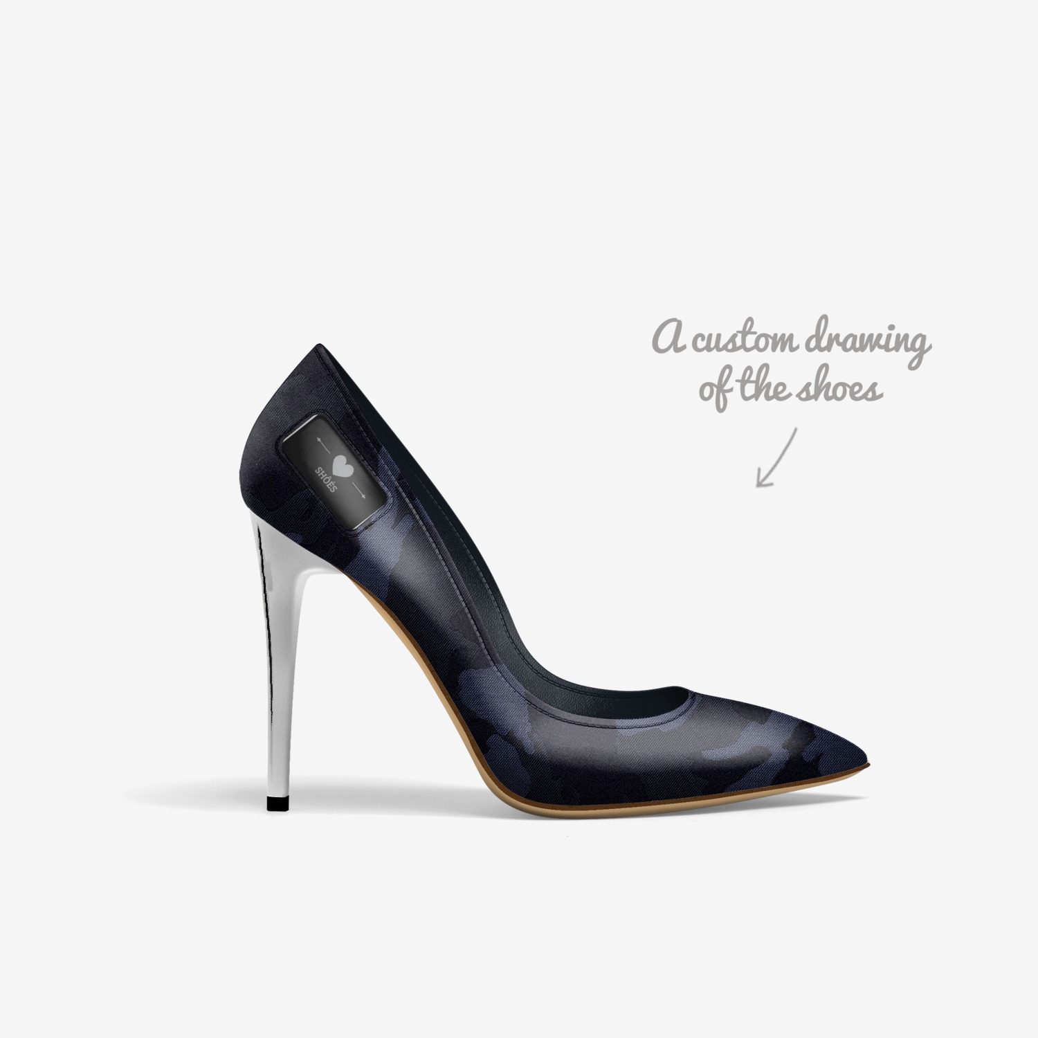 Shôés custom made in Italy shoes by Marci Thompson | Sketch view