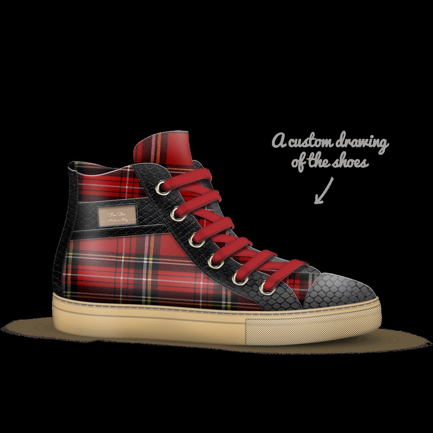 Five Star A Custom Shoe concept by Priscilla Batroni