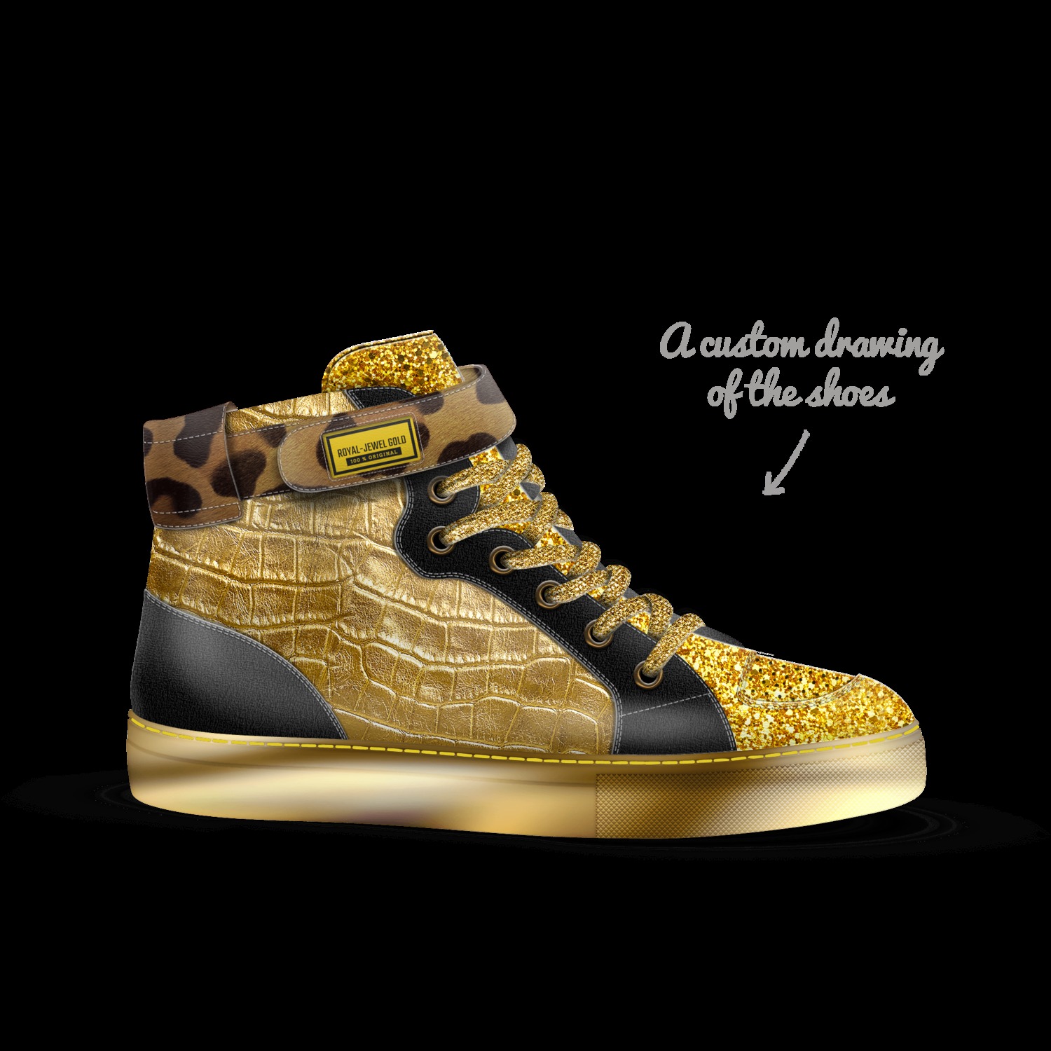 Royal gold shoes new arrivals