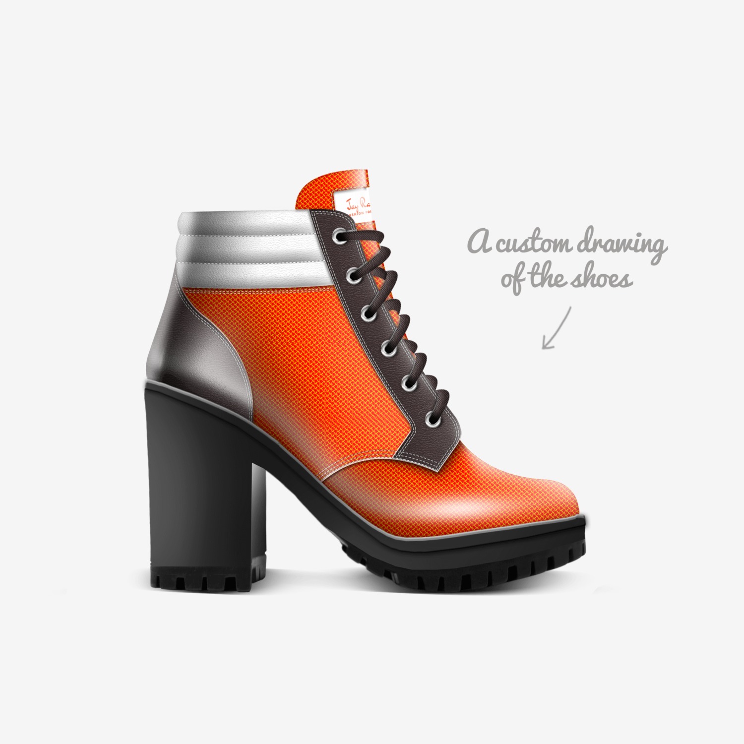 Jay Razby  custom made in Italy shoes by Jay Rock | Sketch view