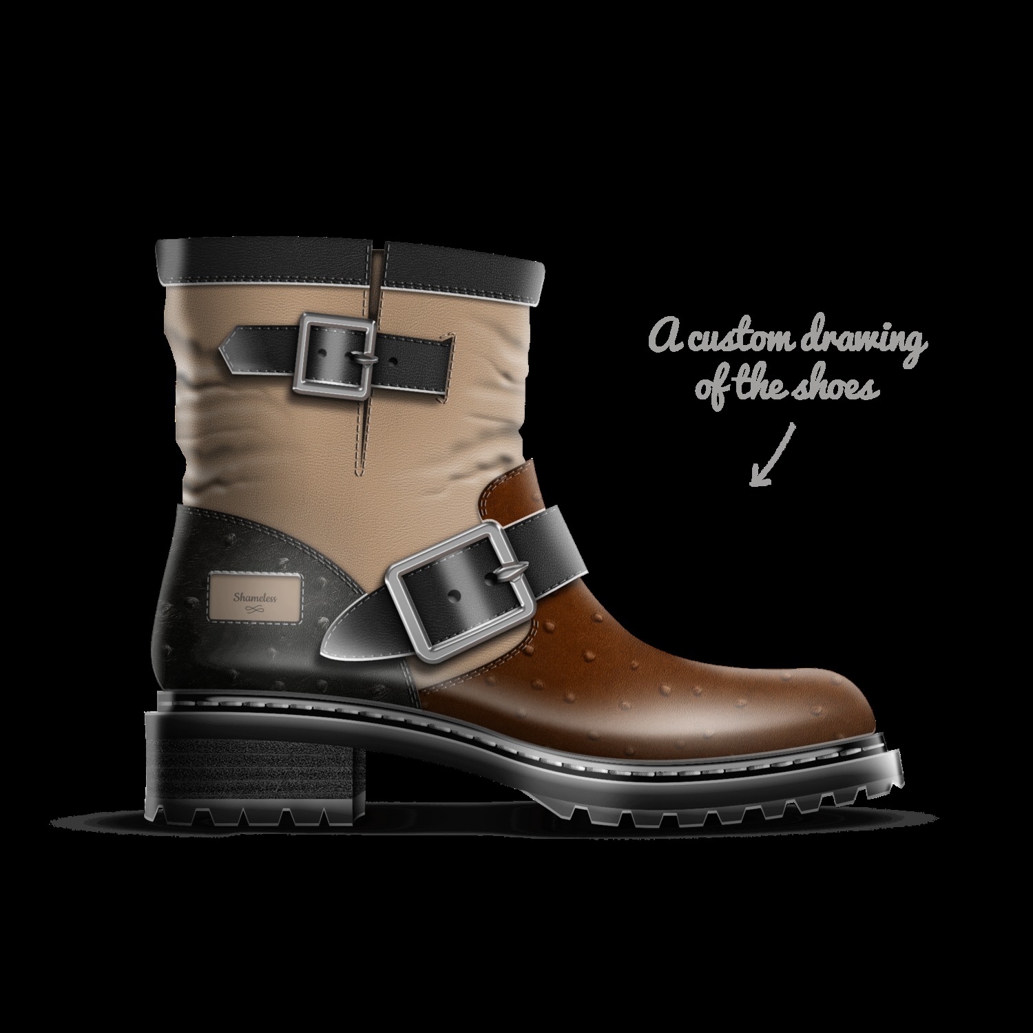 Italian shoemakers angelica leather sales boot