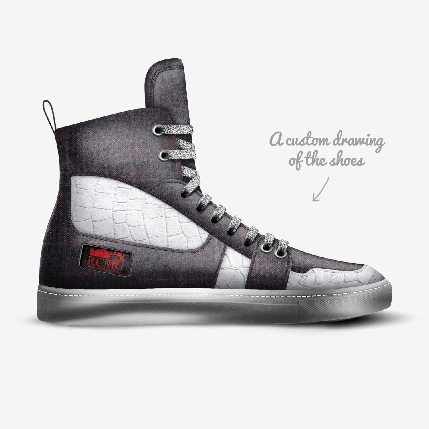 RCMG'S...GATOROSE custom made in Italy shoes by Sire Sorose | Sketch view