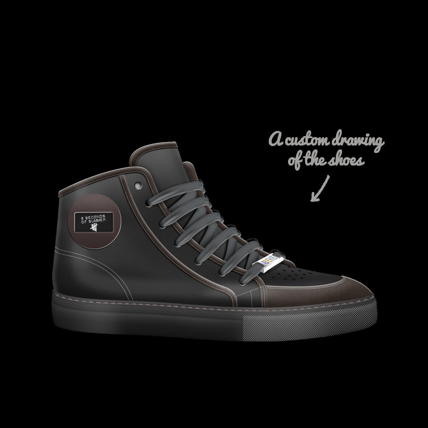 5SOS A Custom Shoe concept by Wanie Nell