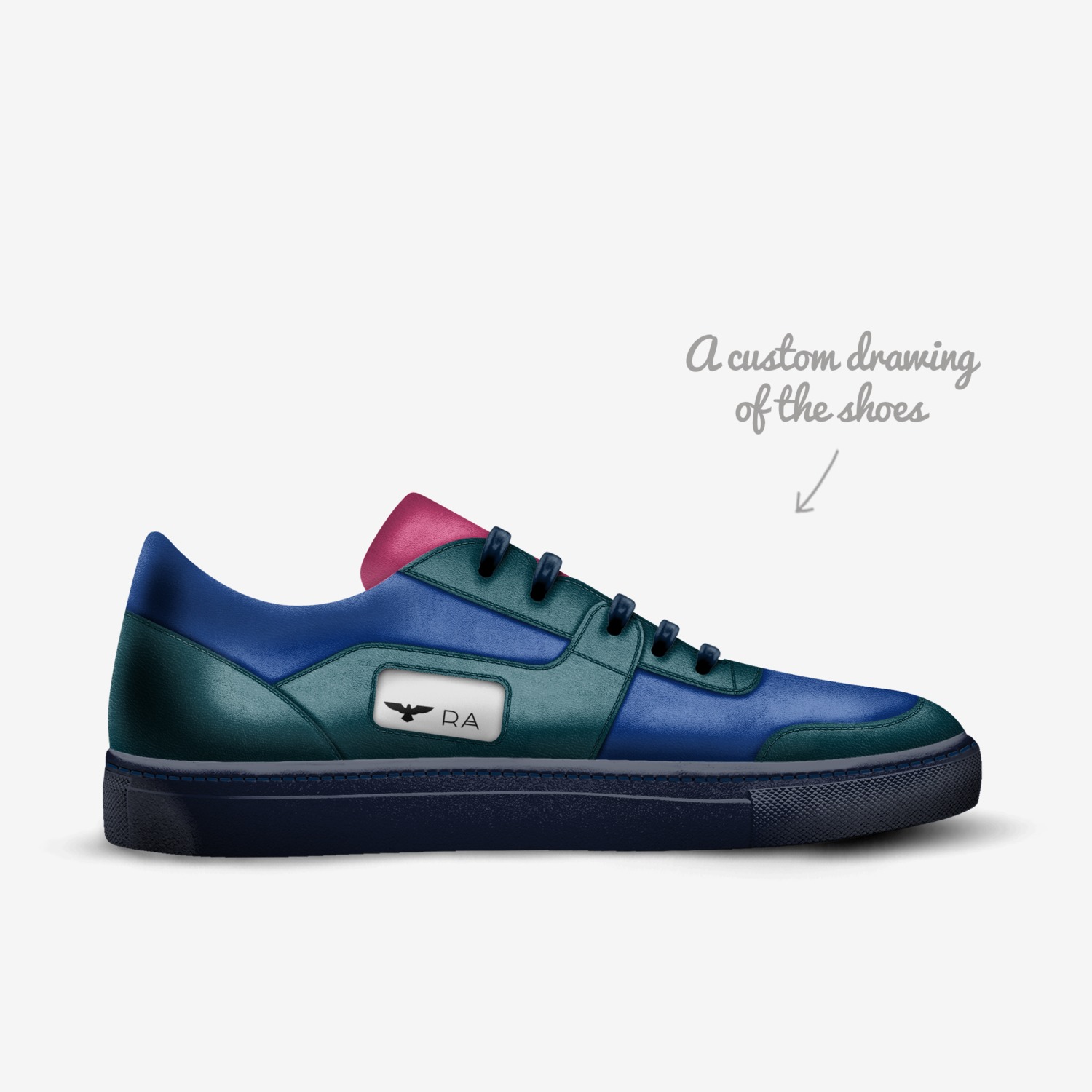 RA custom made in Italy shoes by Rüçhan Arıcı | Sketch view