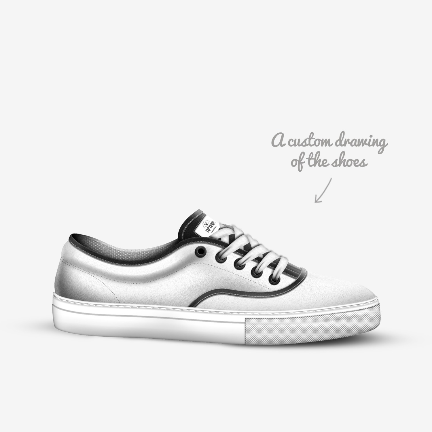 DP DBR custom made in Italy shoes by Ruben De Buck | Sketch view