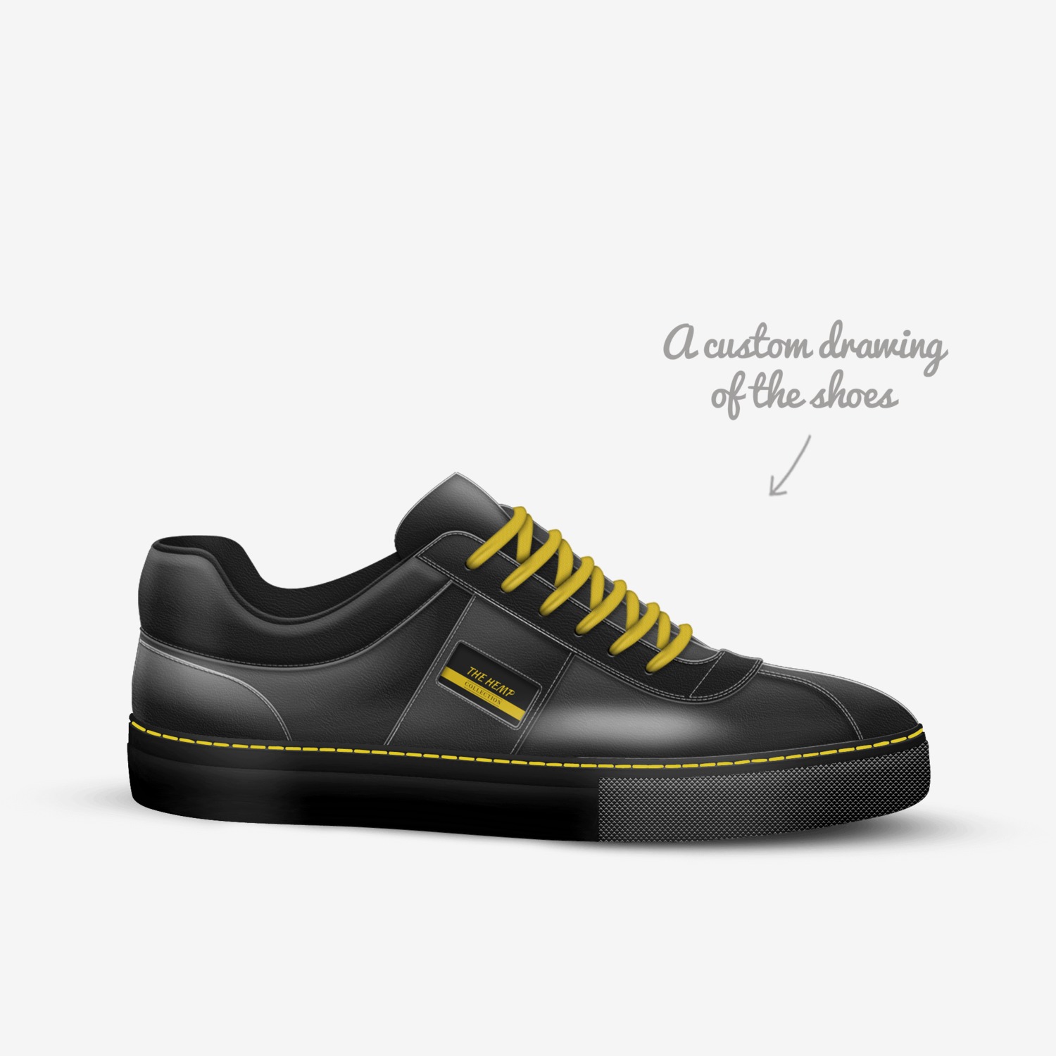 THE HEMP custom made in Italy shoes by Daniel W Hemphill Sr | Sketch view